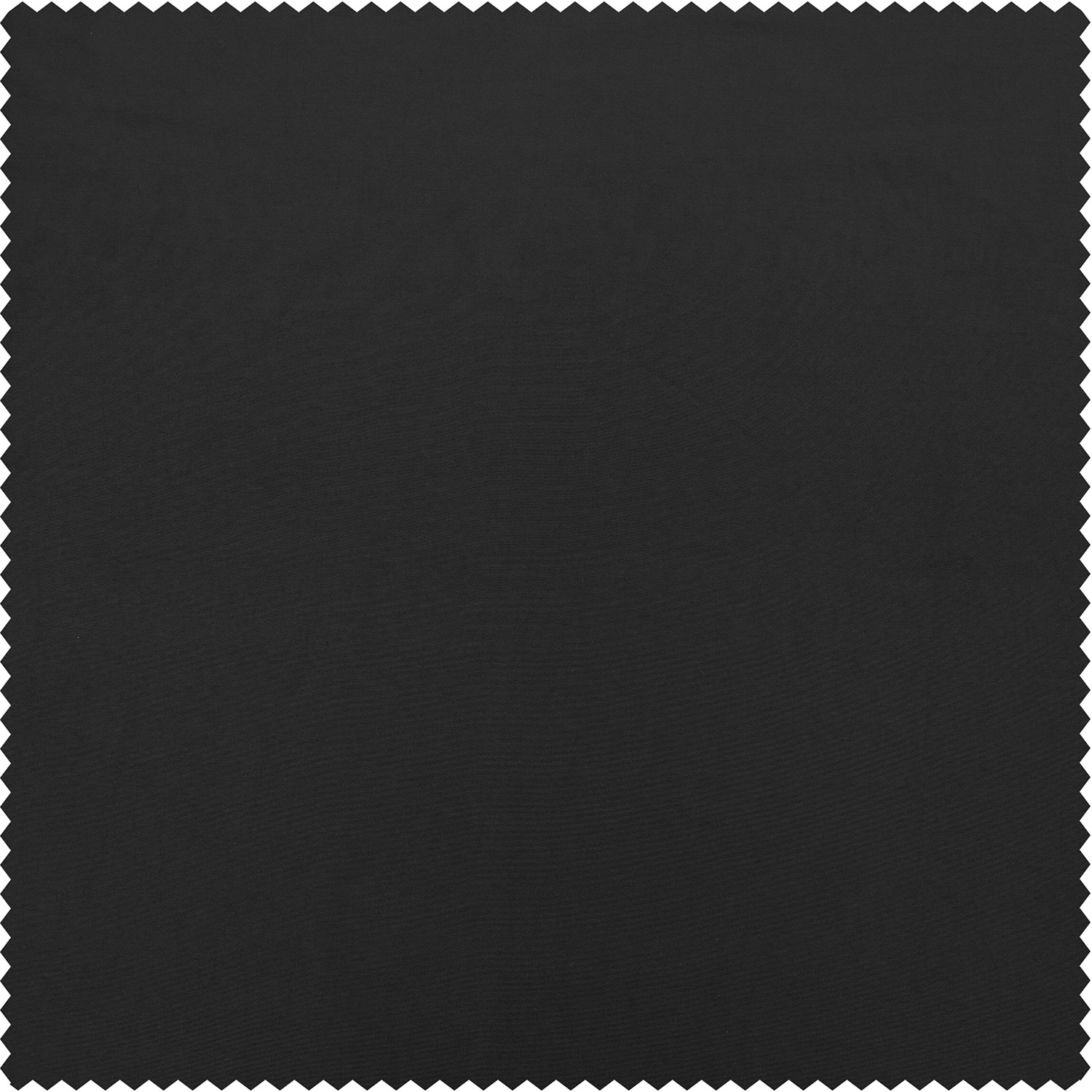 Jet Black Faux Silk Taffeta Swatch