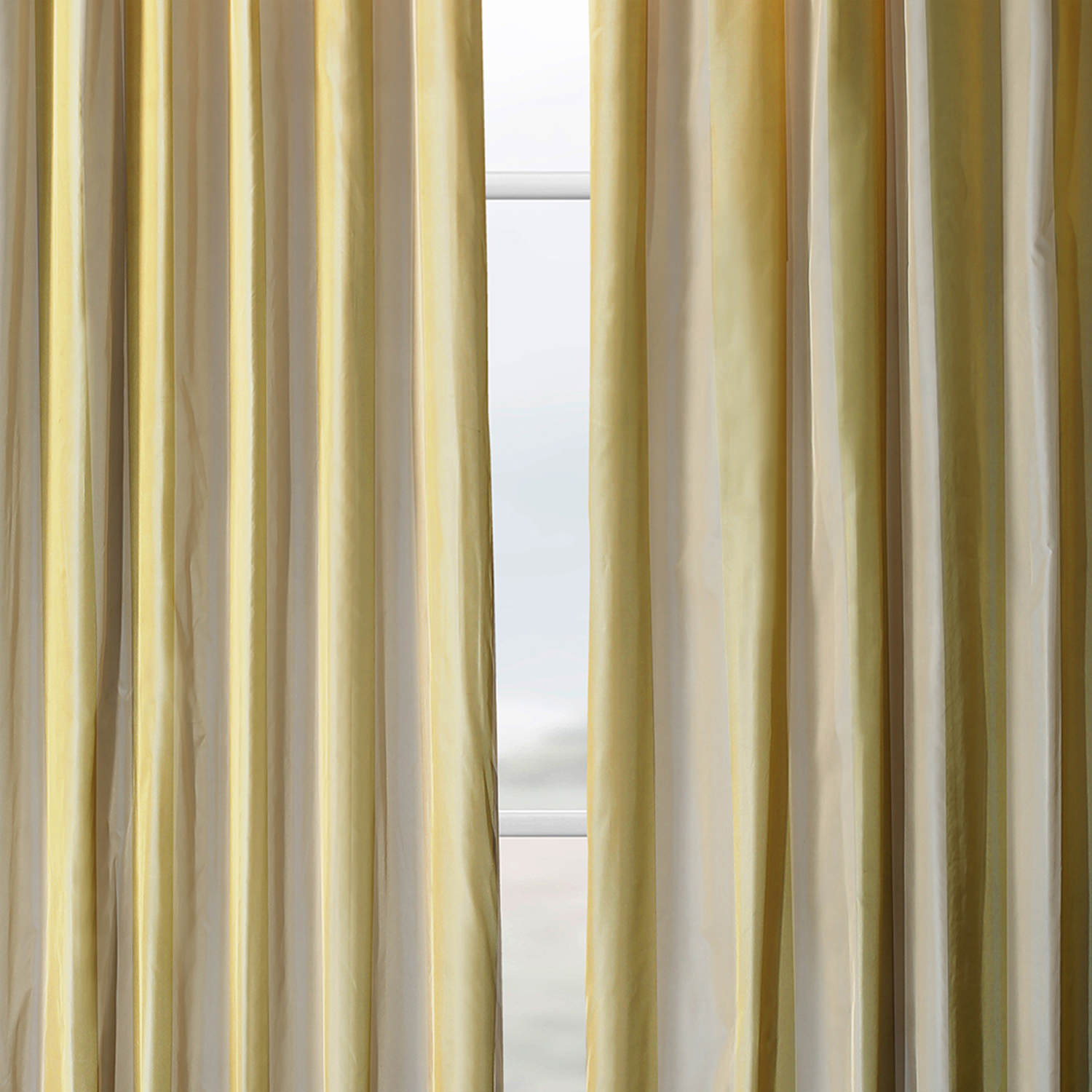 Riviera Designer Striped Faux Silk Curtain