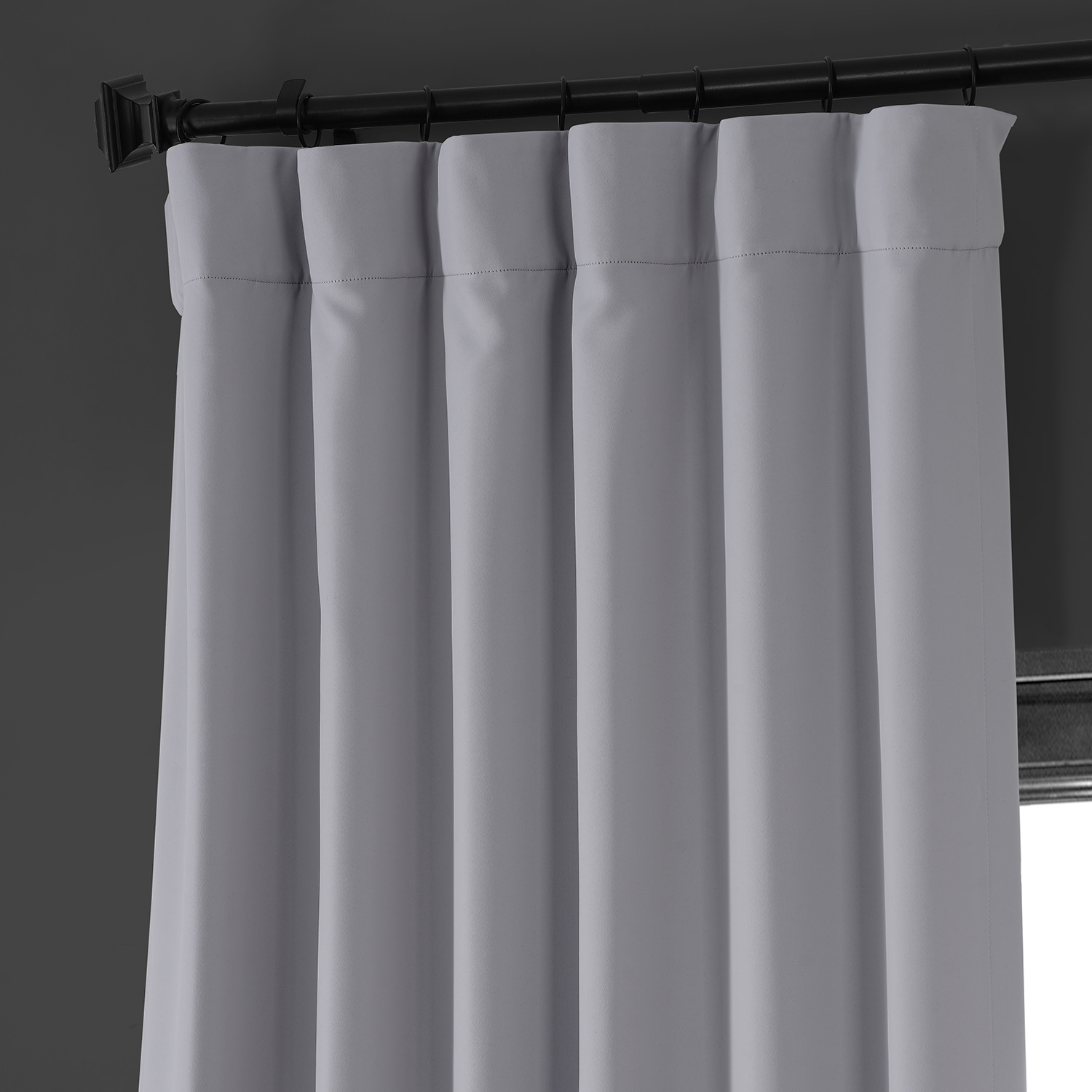 Network Grey Performance Woven Blackout Curtain Pair (2 Panels)