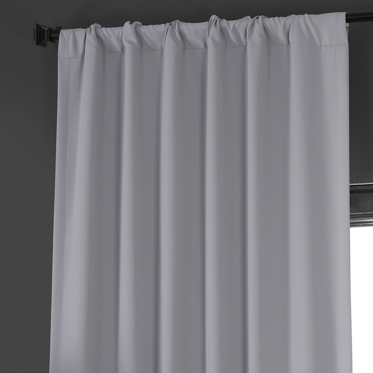 Network Grey Performance Woven Blackout Curtain Pair (2 Panels)