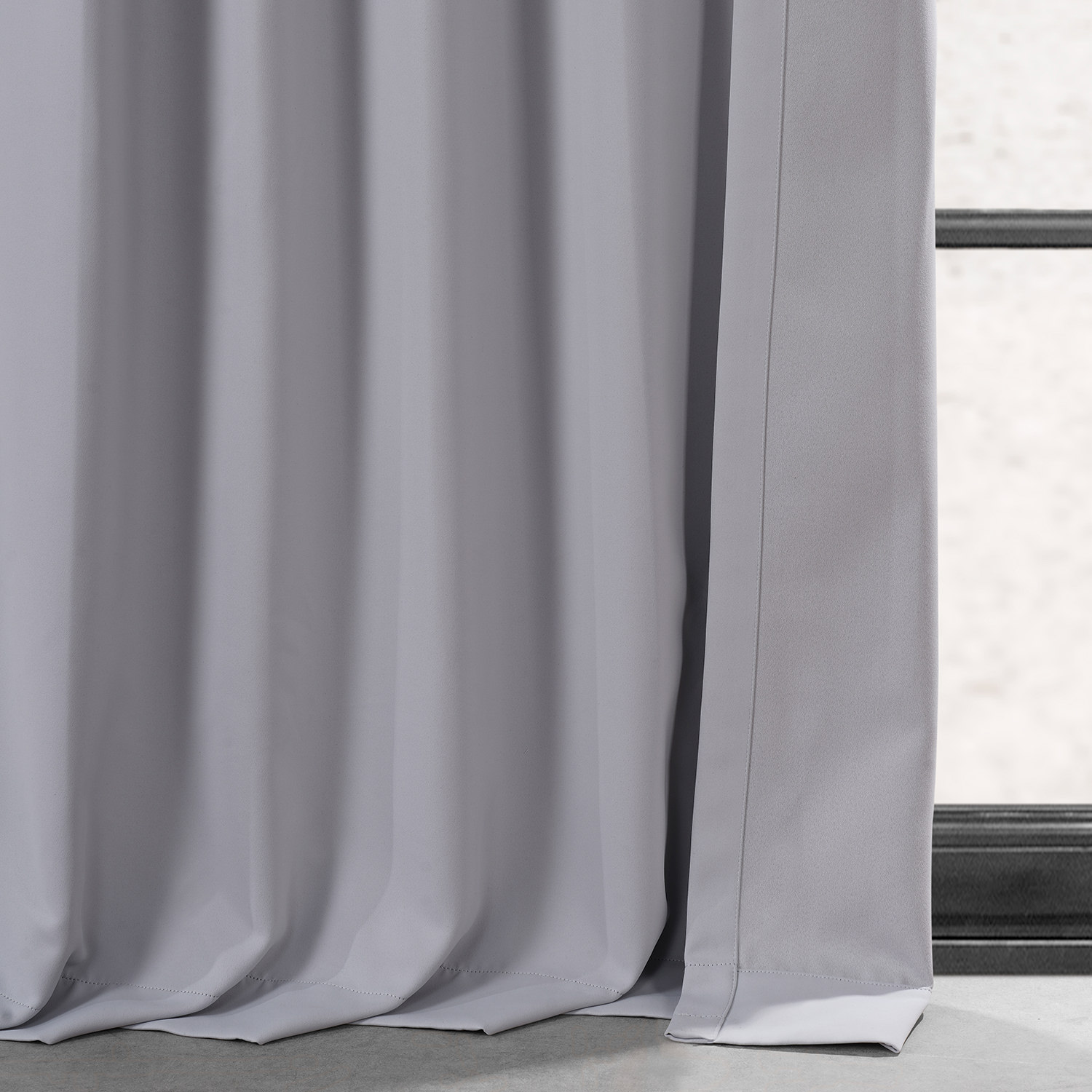 Network Grey Performance Woven Blackout Curtain Pair (2 Panels)