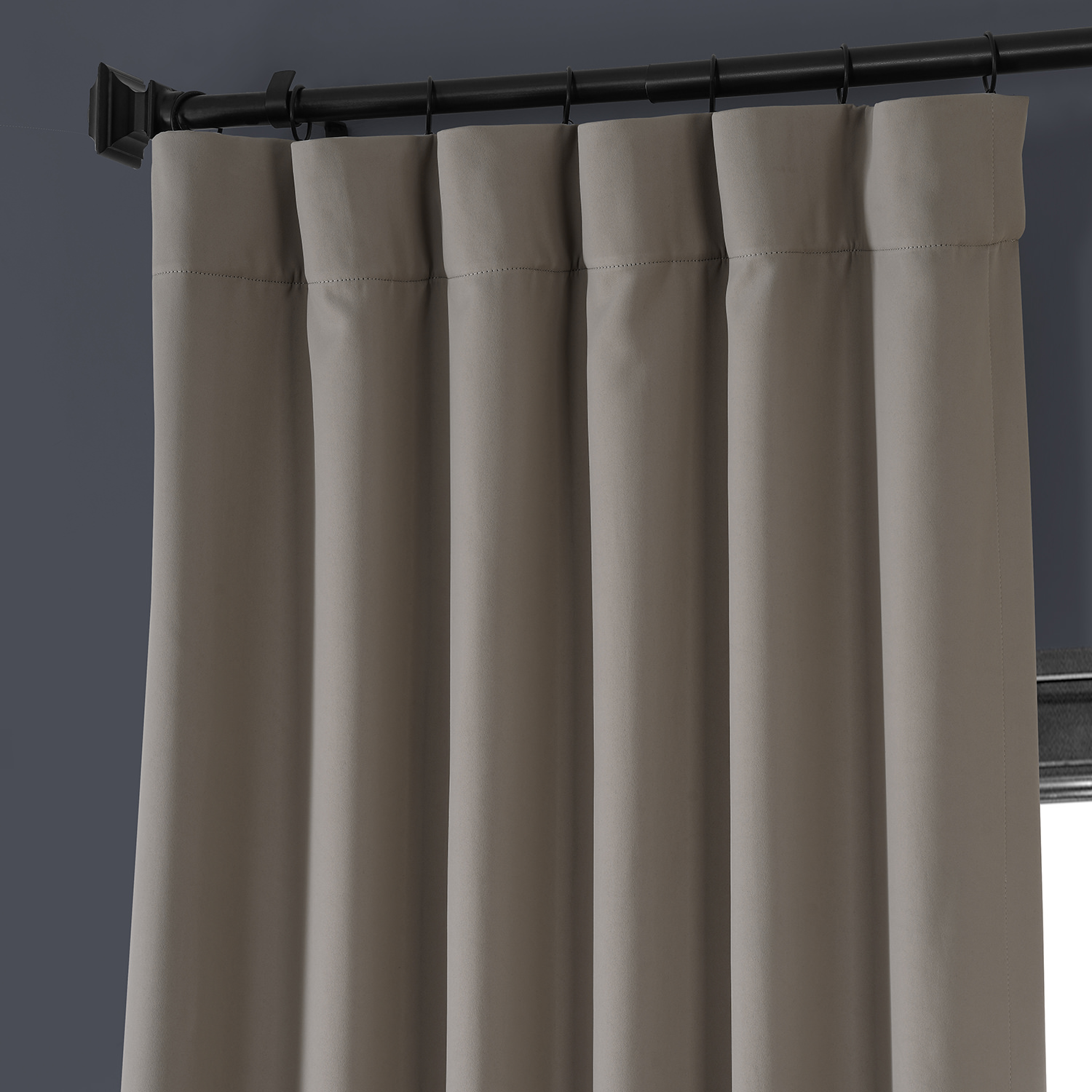 Acacia Brown Performance Woven Blackout Curtain Pair (2 Panels)