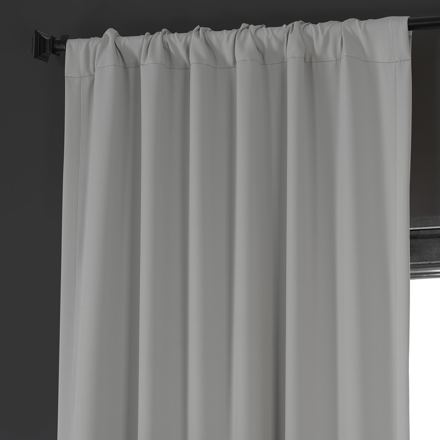 Travertine Beige Performance Woven Blackout Curtain Pair (2 Panels)