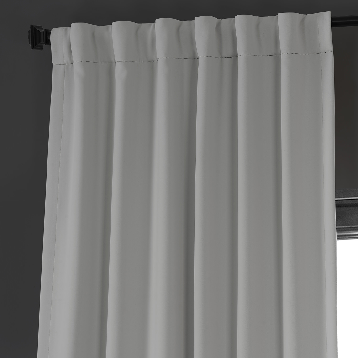 Travertine Beige Performance Woven Blackout Curtain Pair (2 Panels)