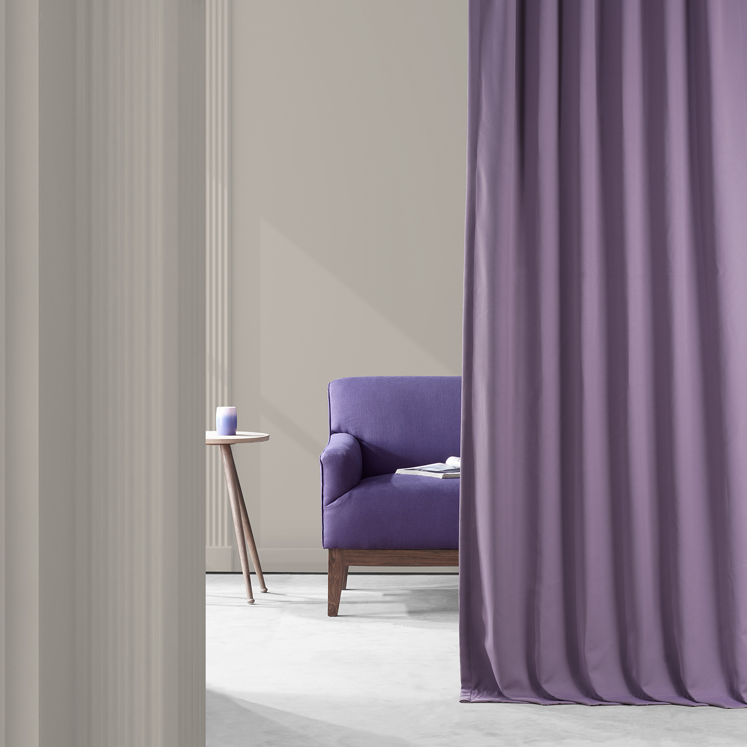 Boho Purple Performance Woven Blackout Curtain Pair (2 Panels)