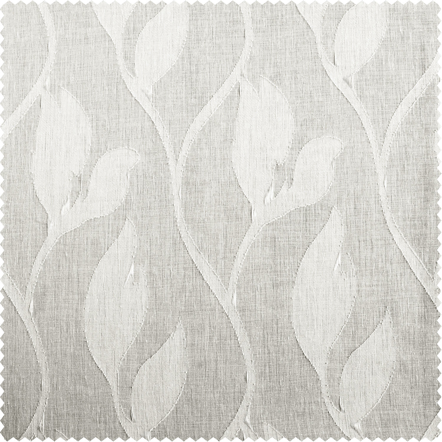 Avignon Vine Patterned Faux Linen Sheer Swatch