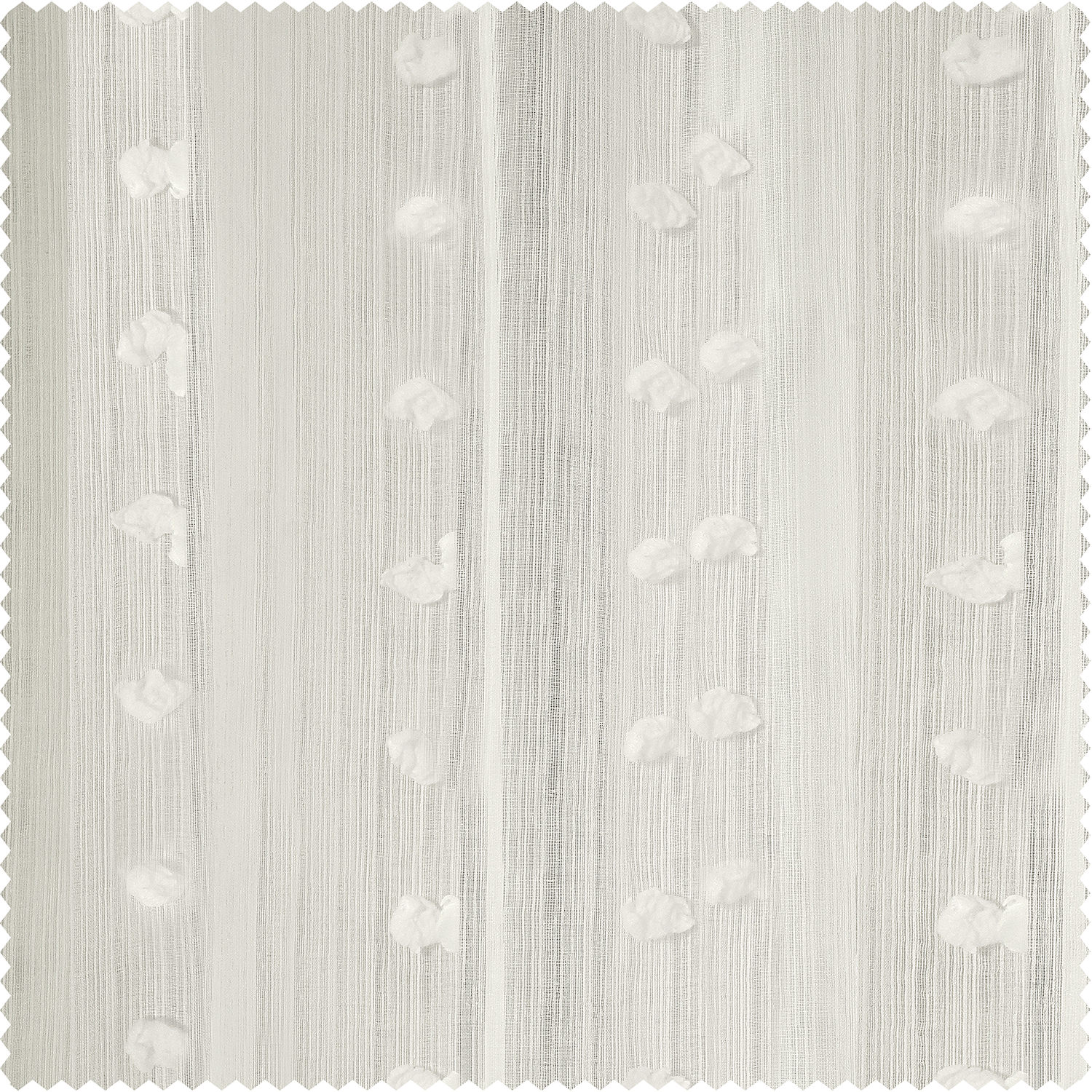 Strasbourg Dot Patterned Faux Linen Sheer Swatch