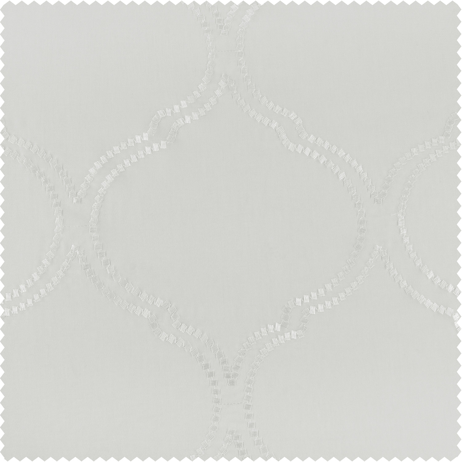 Florentina White Embroidered Sheer Swatch