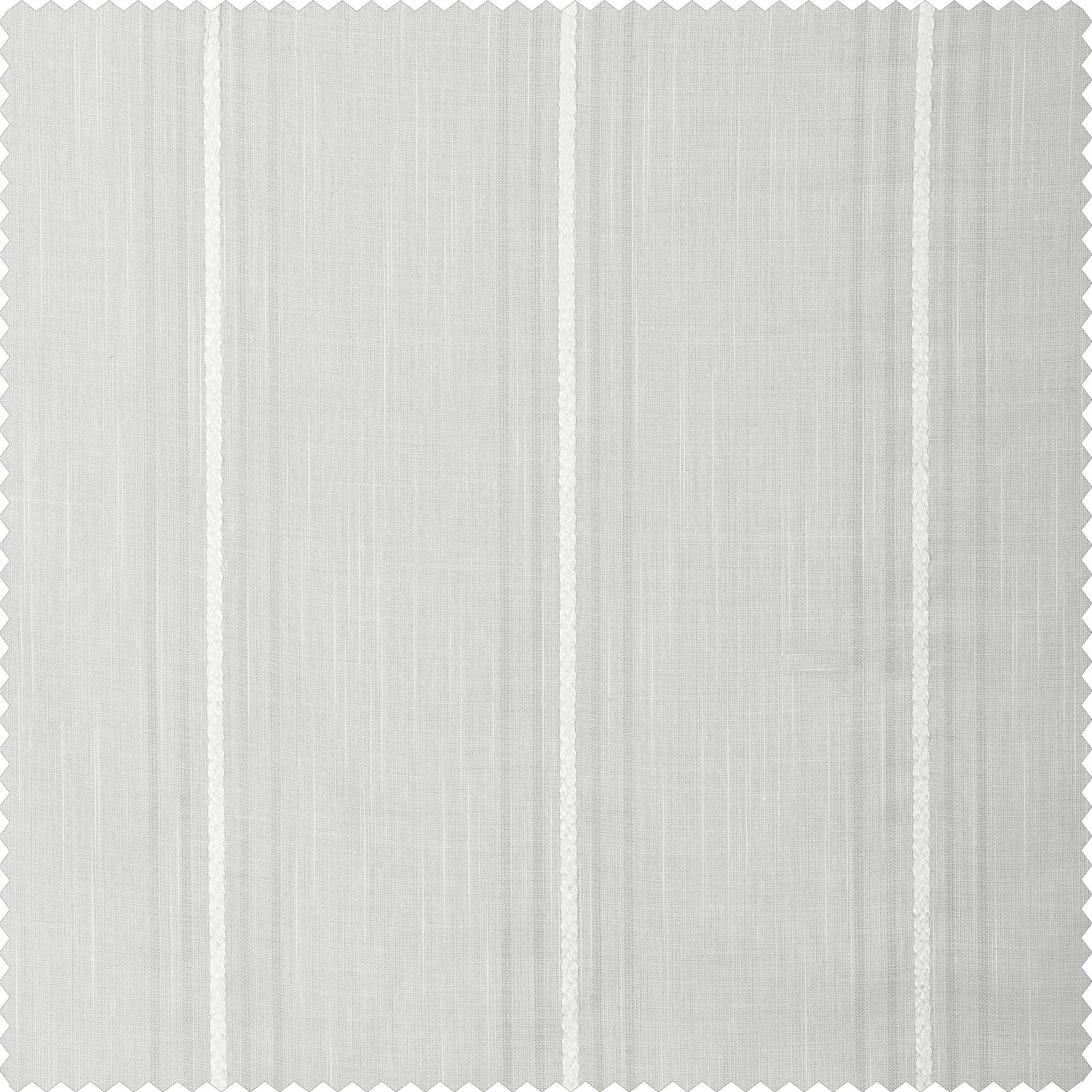 Aruba White Striped Linen Sheer Swatch