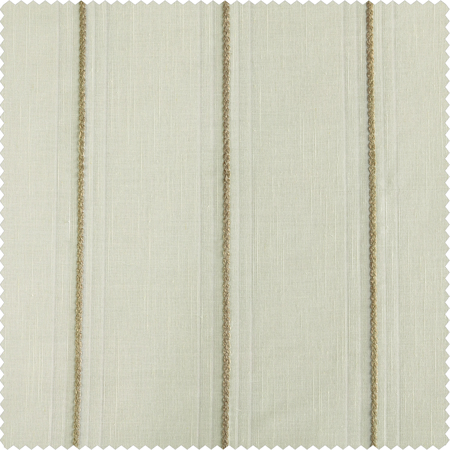 Aruba Gold Striped Linen Sheer Swatch