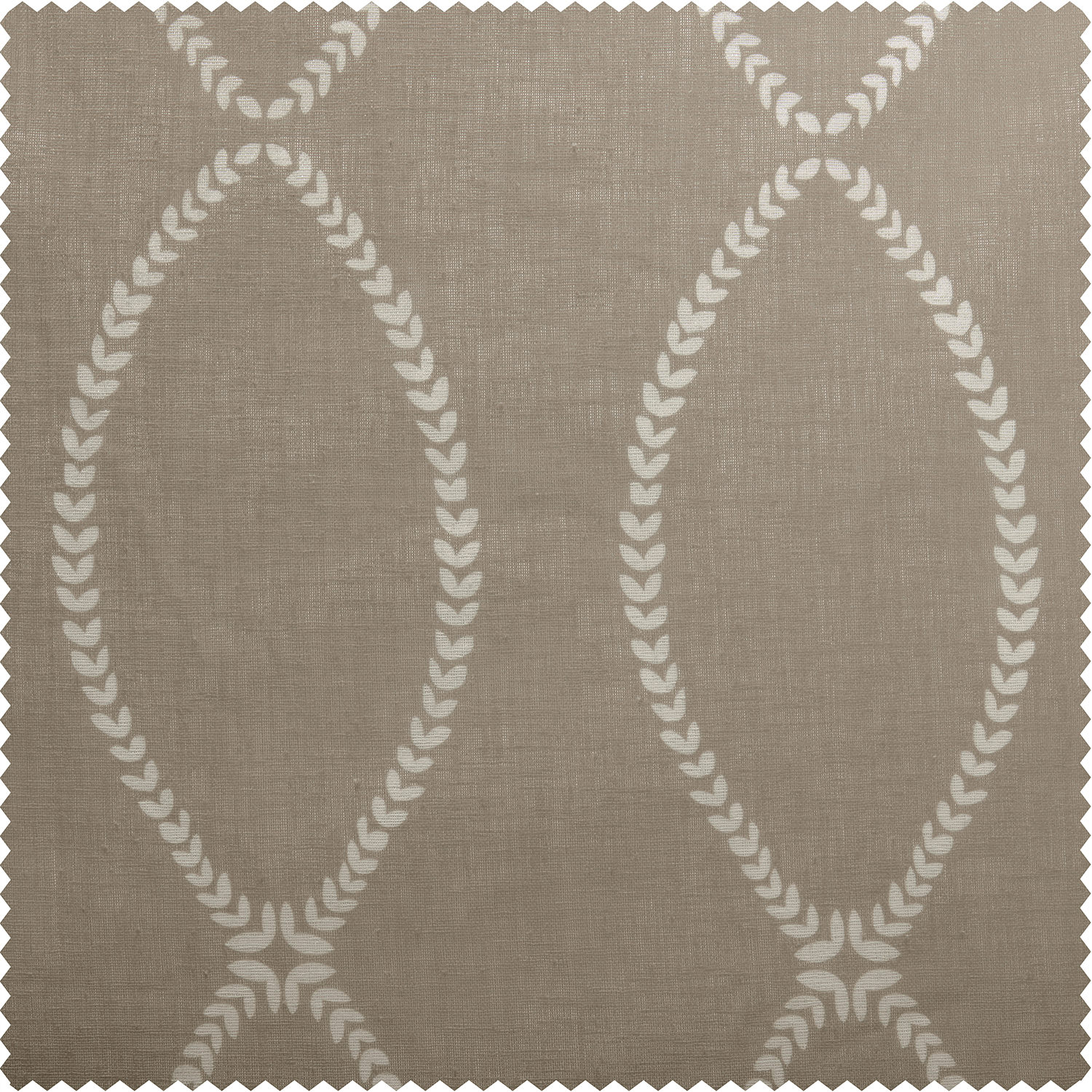 Grecian Taupe Printed Sheer Swatch