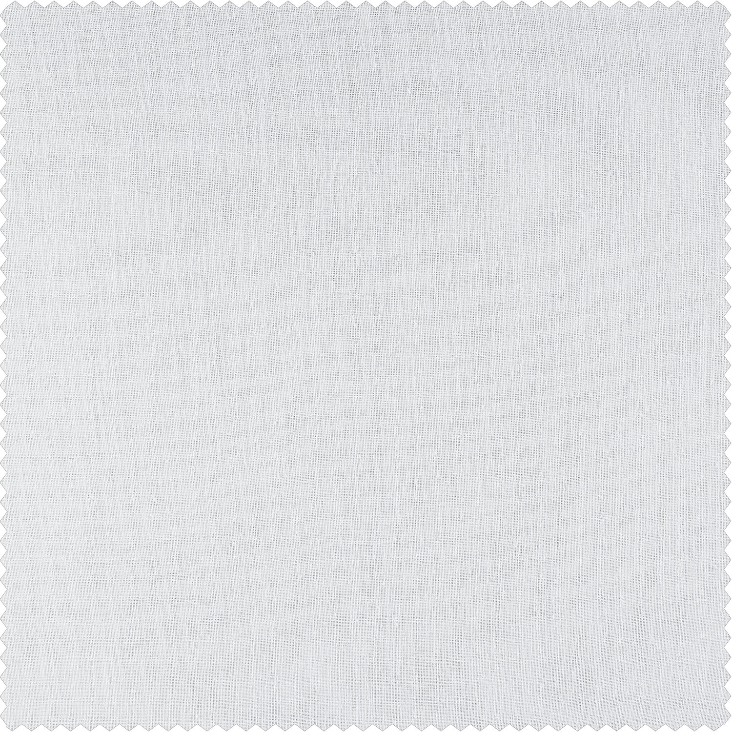 Aspen White Solid Faux Linen Sheer Swatch