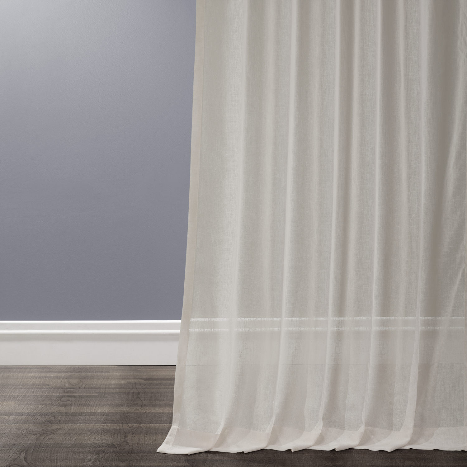 Gardenia Faux Linen Sheer Curtain