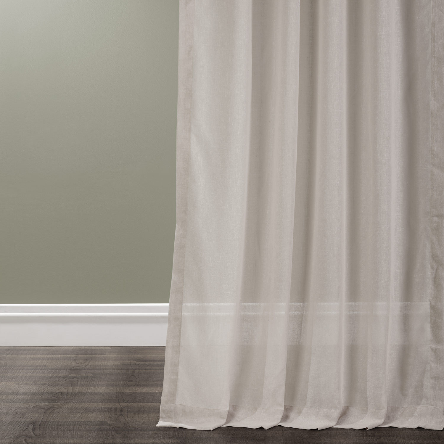 Tumbleweed Faux Linen Sheer Curtain