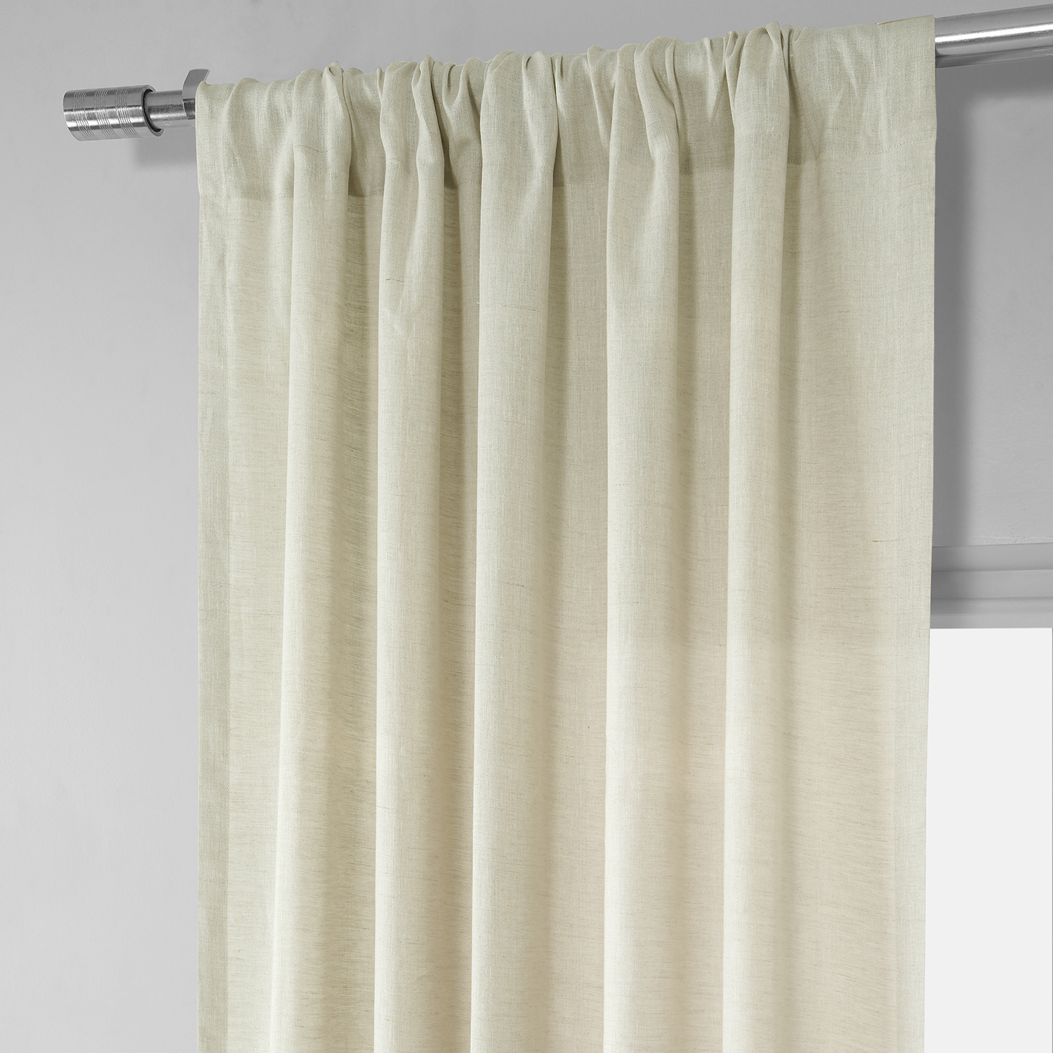 Signature Birch French Linen Sheer Curtain