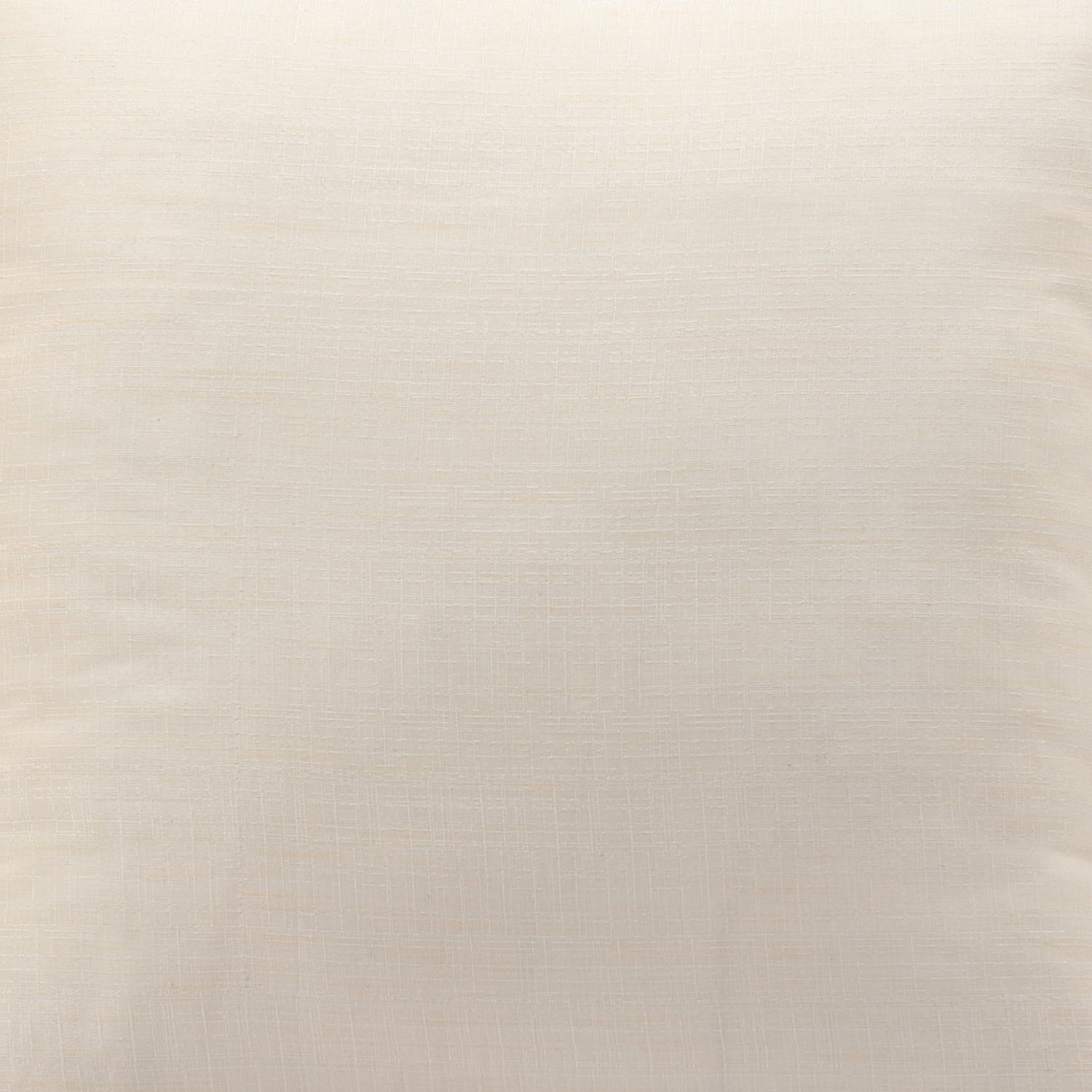 Ivory Designer Shantung Faux Silk Cushion Cover - Pair