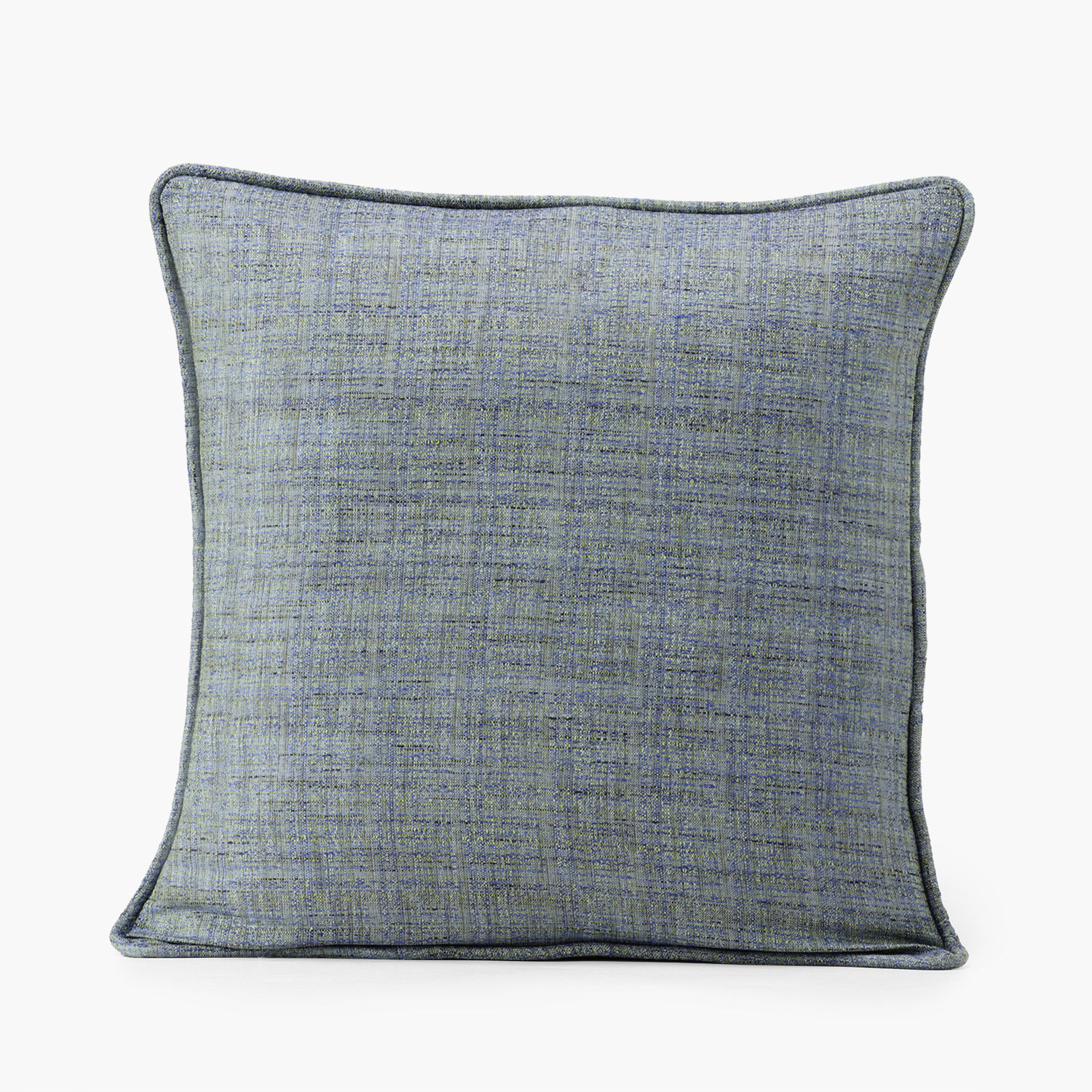 Turkish Blue Yarn Dyed Designer Faux Raw Textured Silk Cushion Cover - Pair