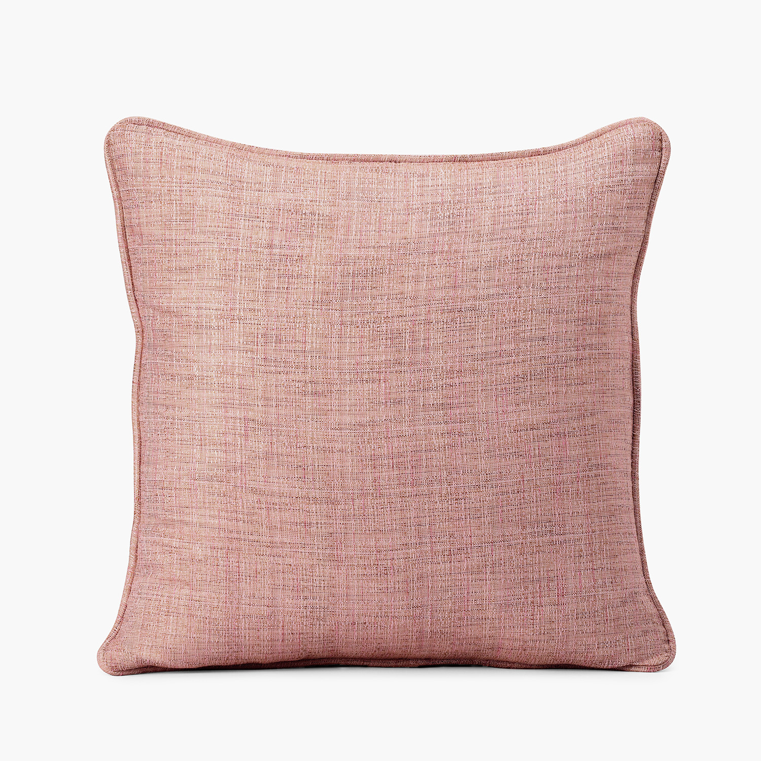 Rosey Pink Yarn Dyed Designer Faux Raw Textured Silk Cushion Cover - Pair