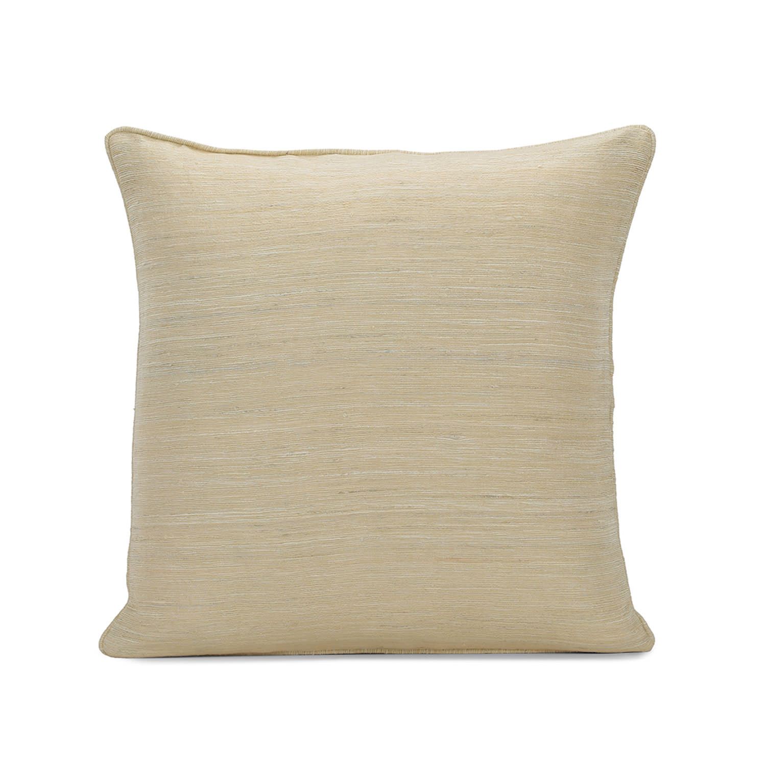 Cancun Sand Raw Silk Cushion Covers - Pair