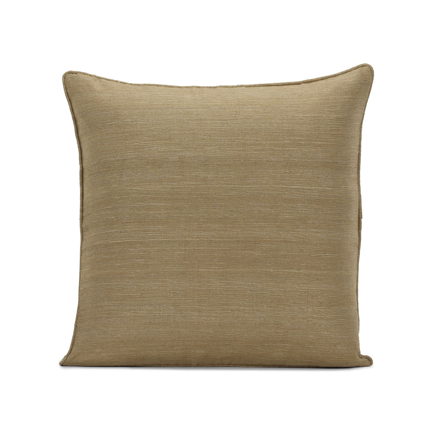 Sandalwood Raw Silk Cushion Covers - Pair