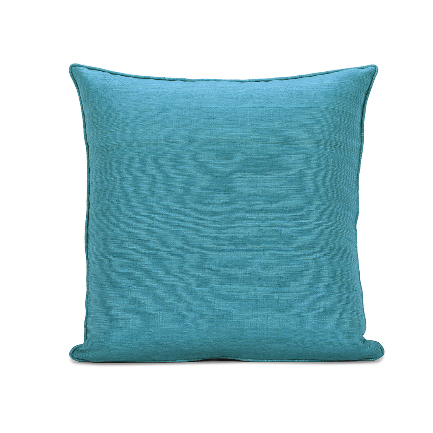 Cozumel Blue Raw Silk Cushion Covers - Pair