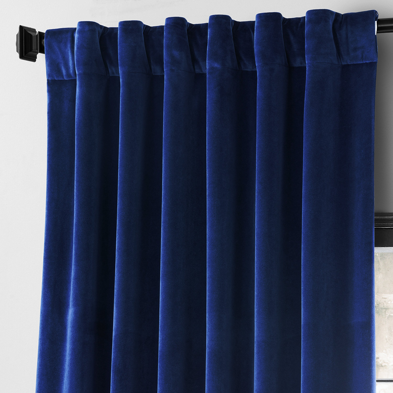 Noche Blue Urban Lush Velvet Curtain