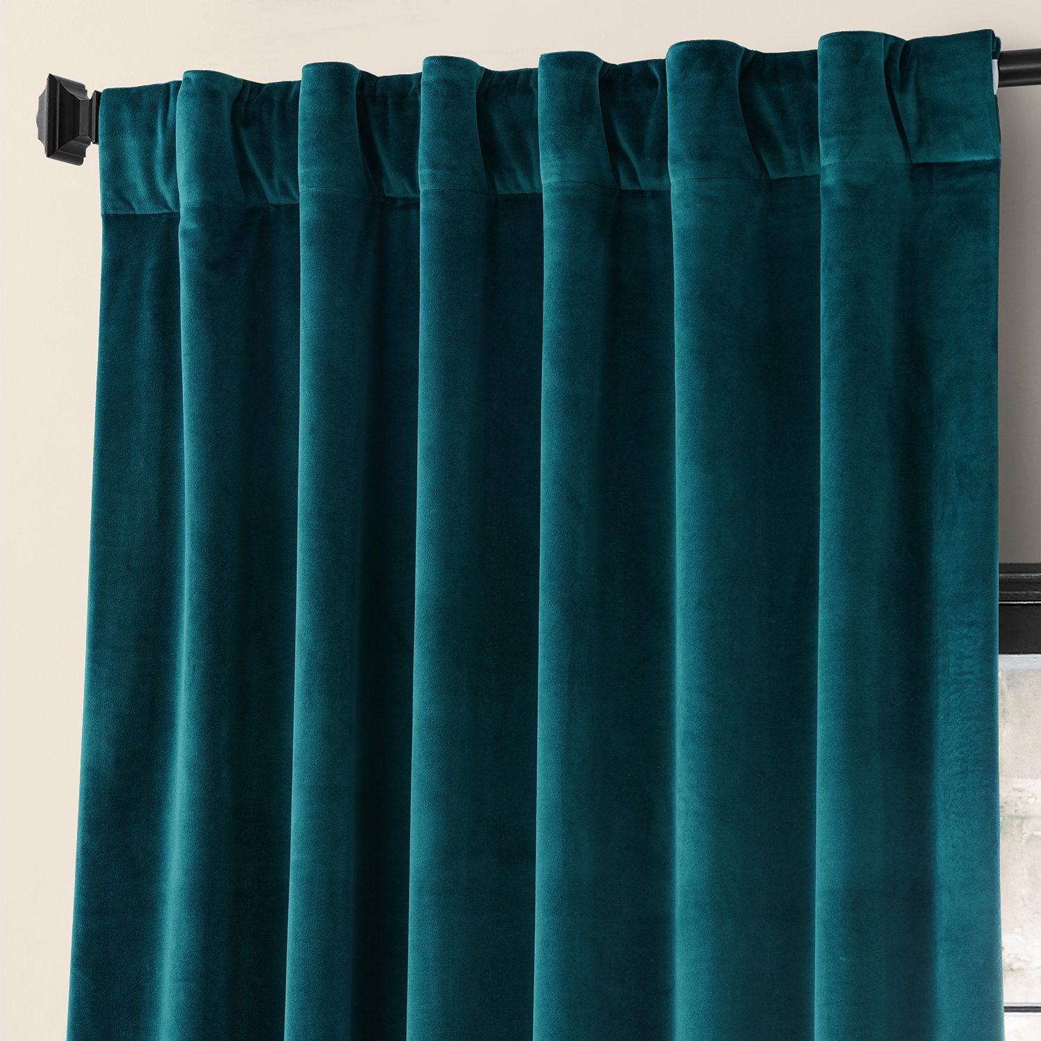 NightTime Teal Urban Lush Velvet Curtain