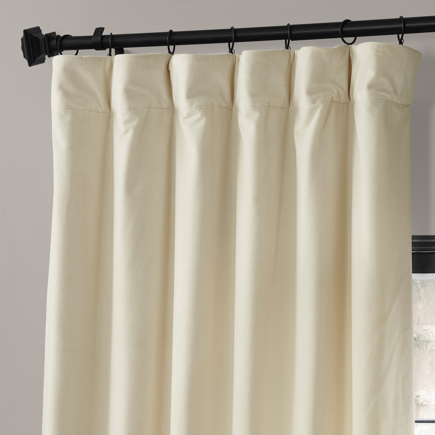 Tiramisu Cream Urban Lush Velvet Curtain