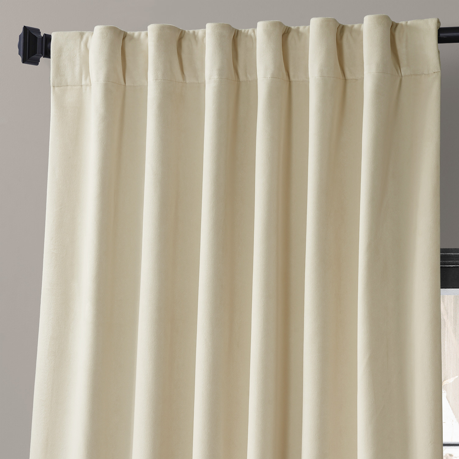 Tiramisu Cream Urban Lush Velvet Curtain