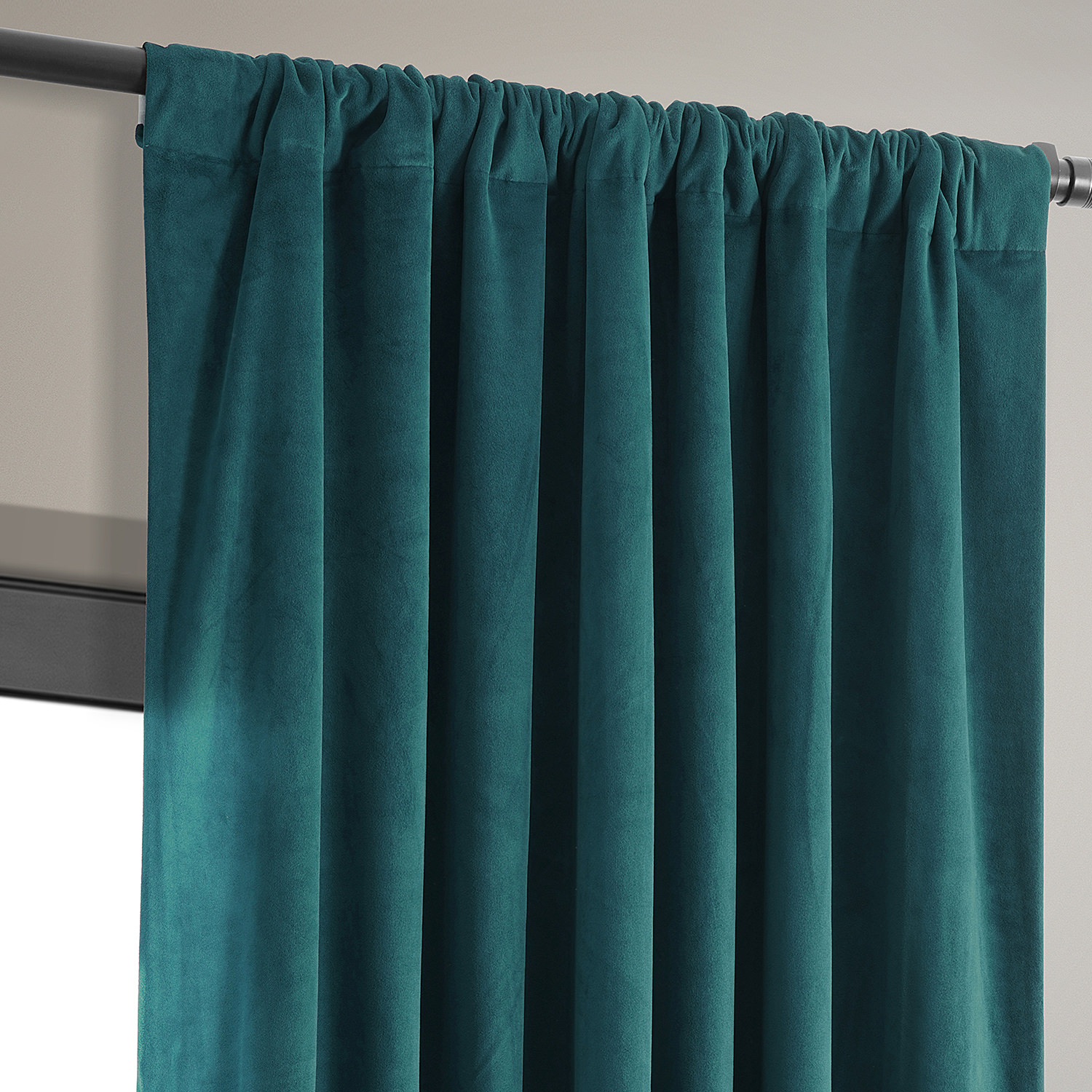 Signature Everglade Teal Blackout Velvet Curtain