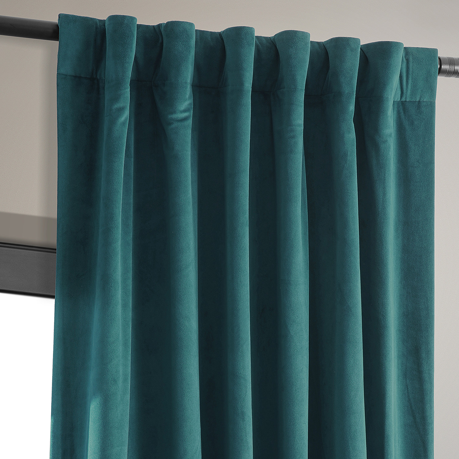 Signature Everglade Teal Blackout Velvet Curtain