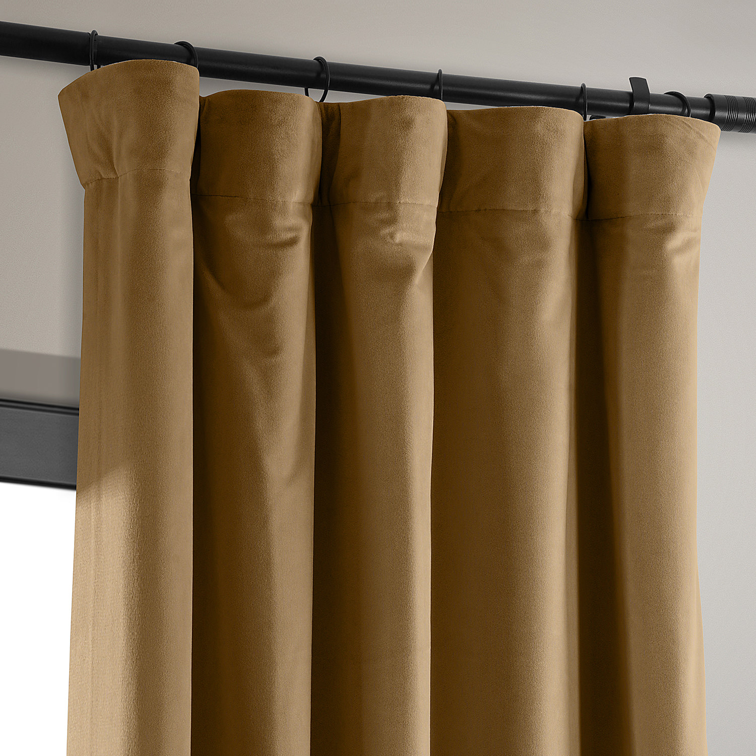 Signature Amber Gold Blackout Velvet Curtain