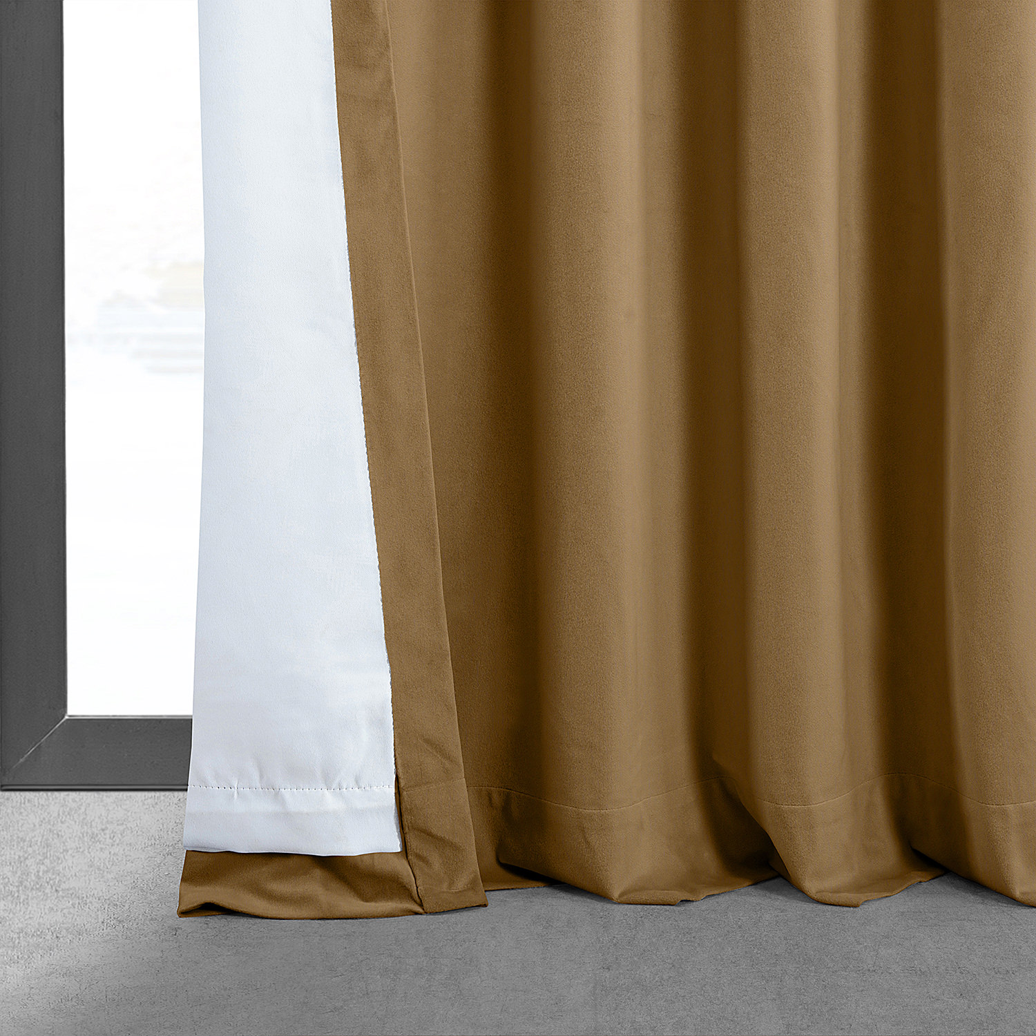 Signature Amber Gold Blackout Velvet Curtain