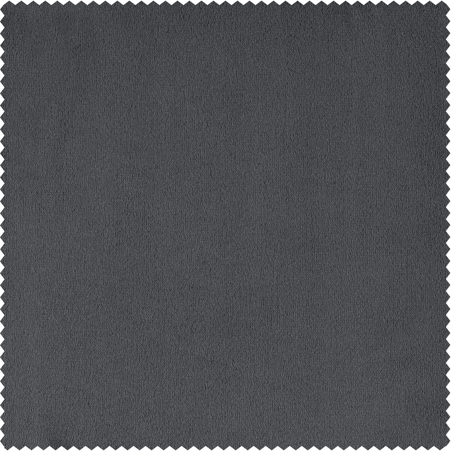 Signature Distance Blue Grey Pleated Blackout Velvet Curtain