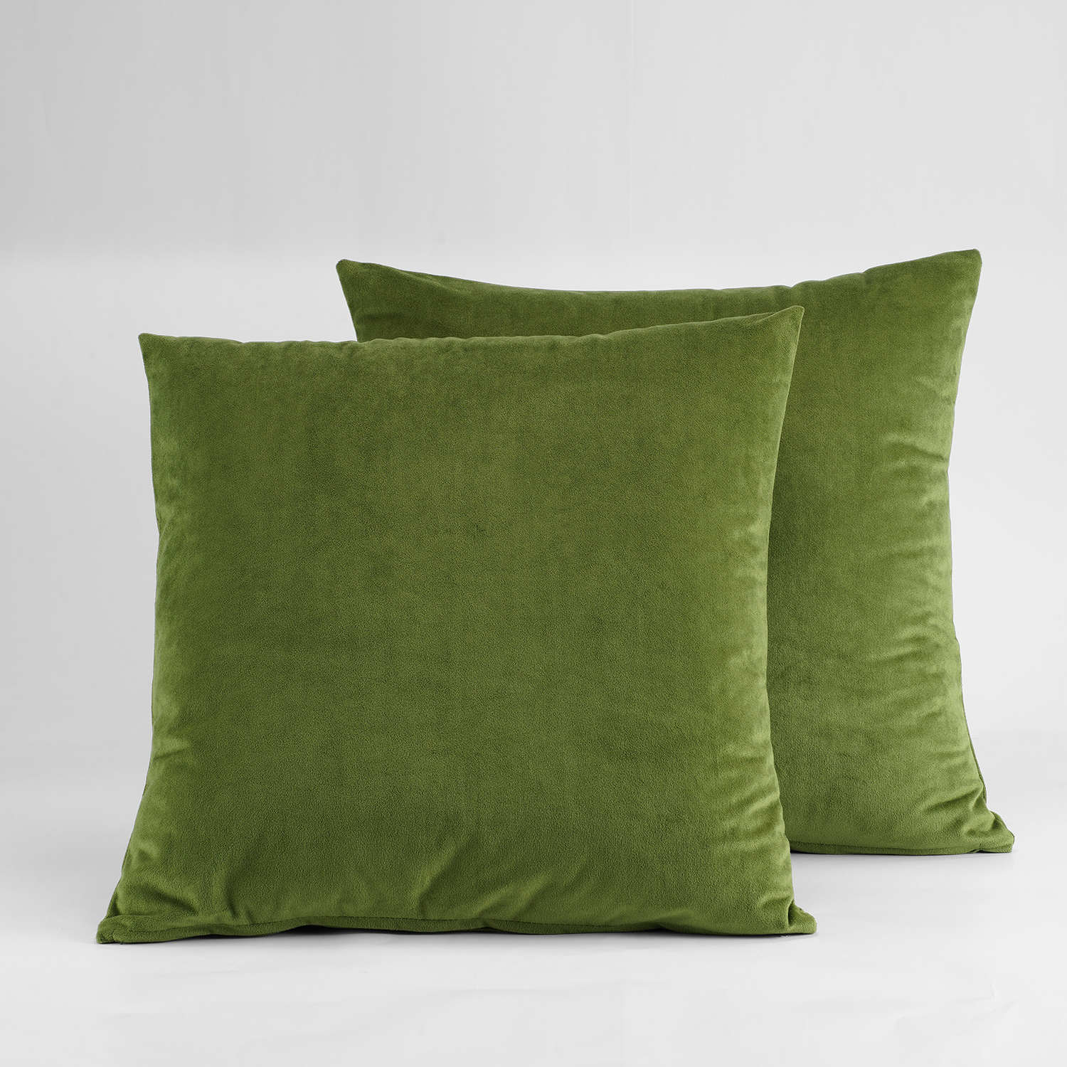 Signature Basque Green Velvet Cushion Cover - Pair