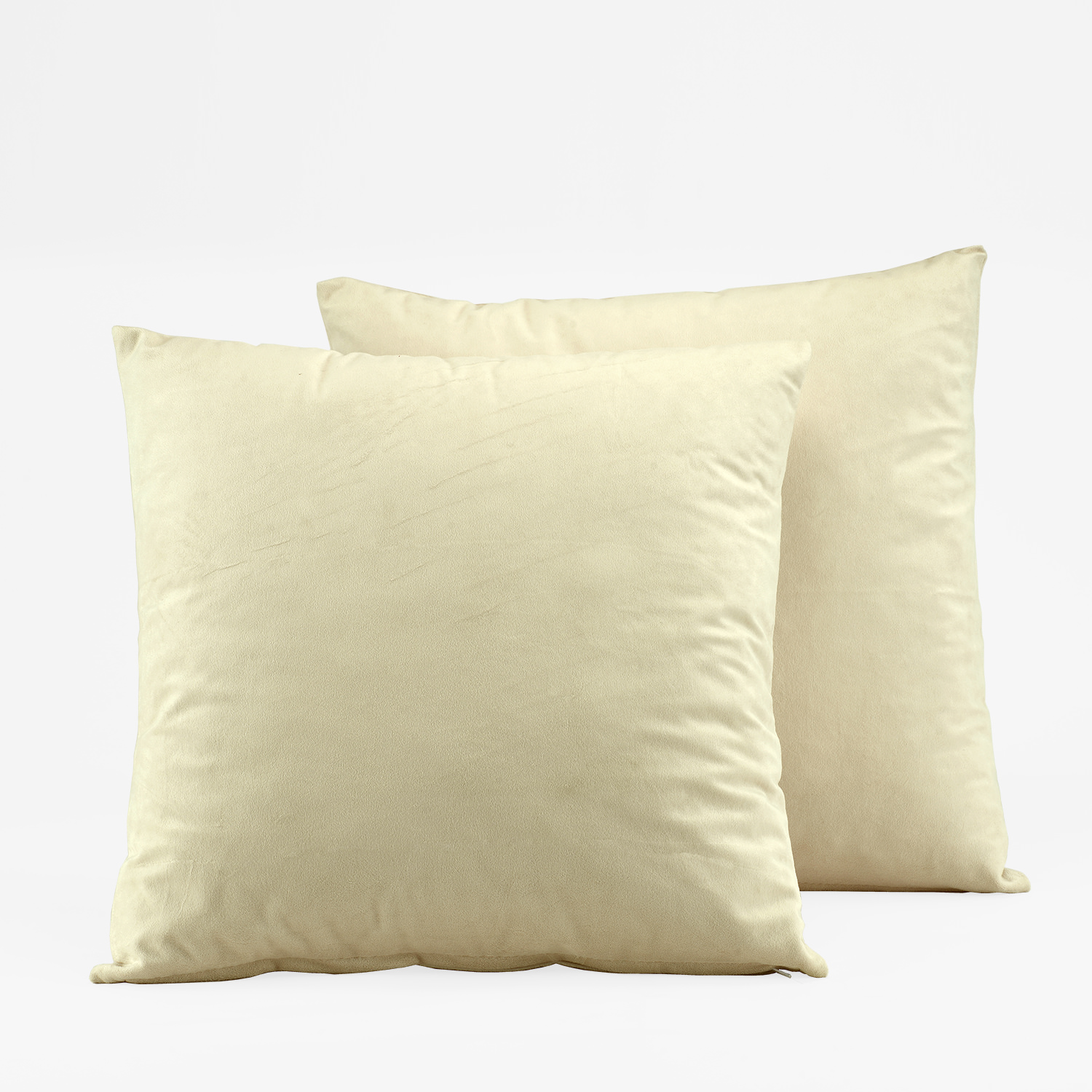 Signature Neutral Ground Velvet Cushion Cover - Pair