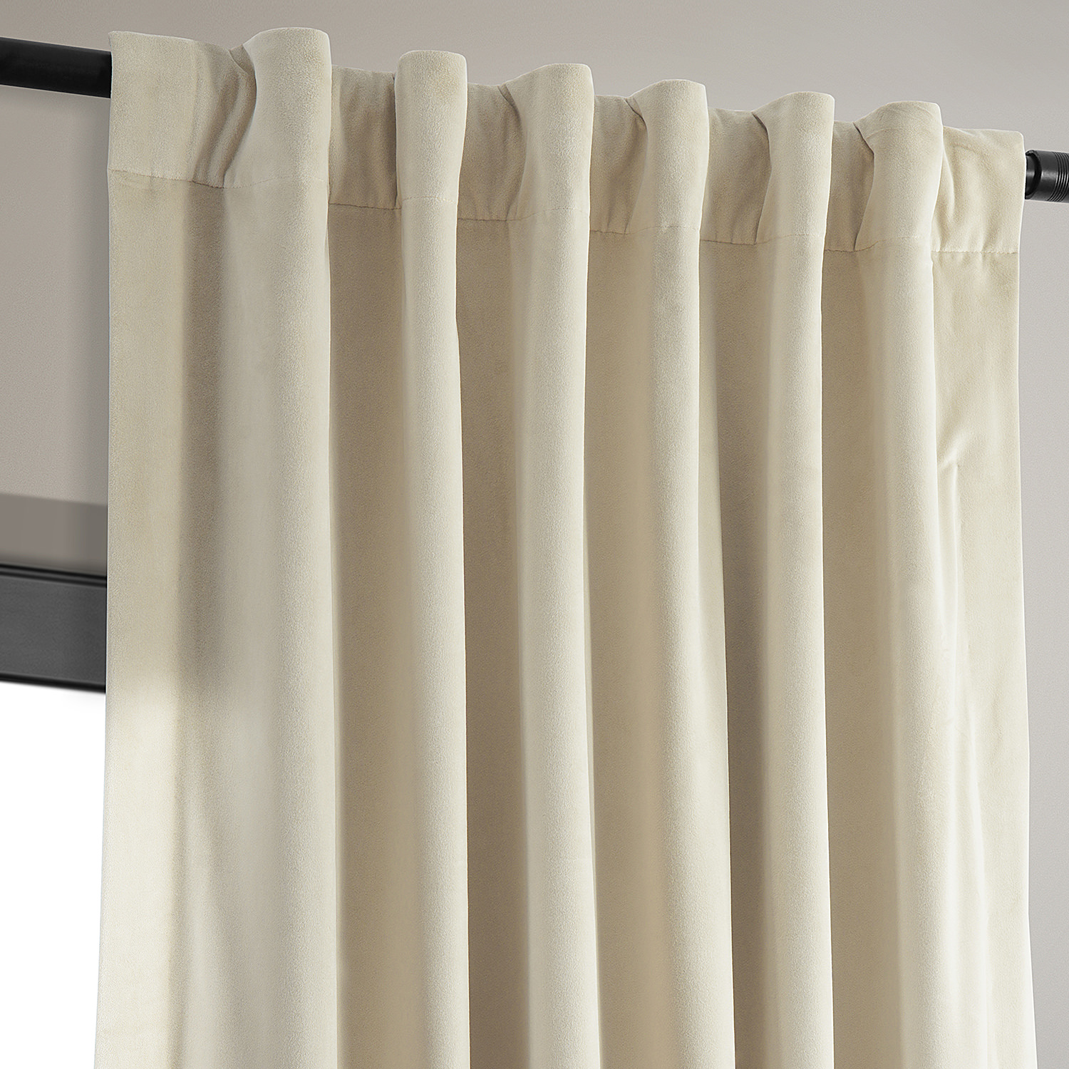 Signature Neutral Ground Blackout Velvet Curtain