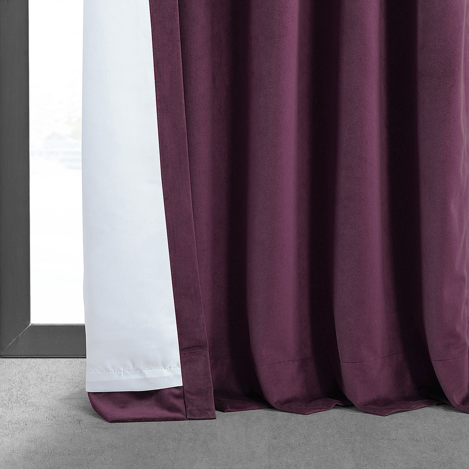 Signature Cabernet Blackout Velvet Curtain