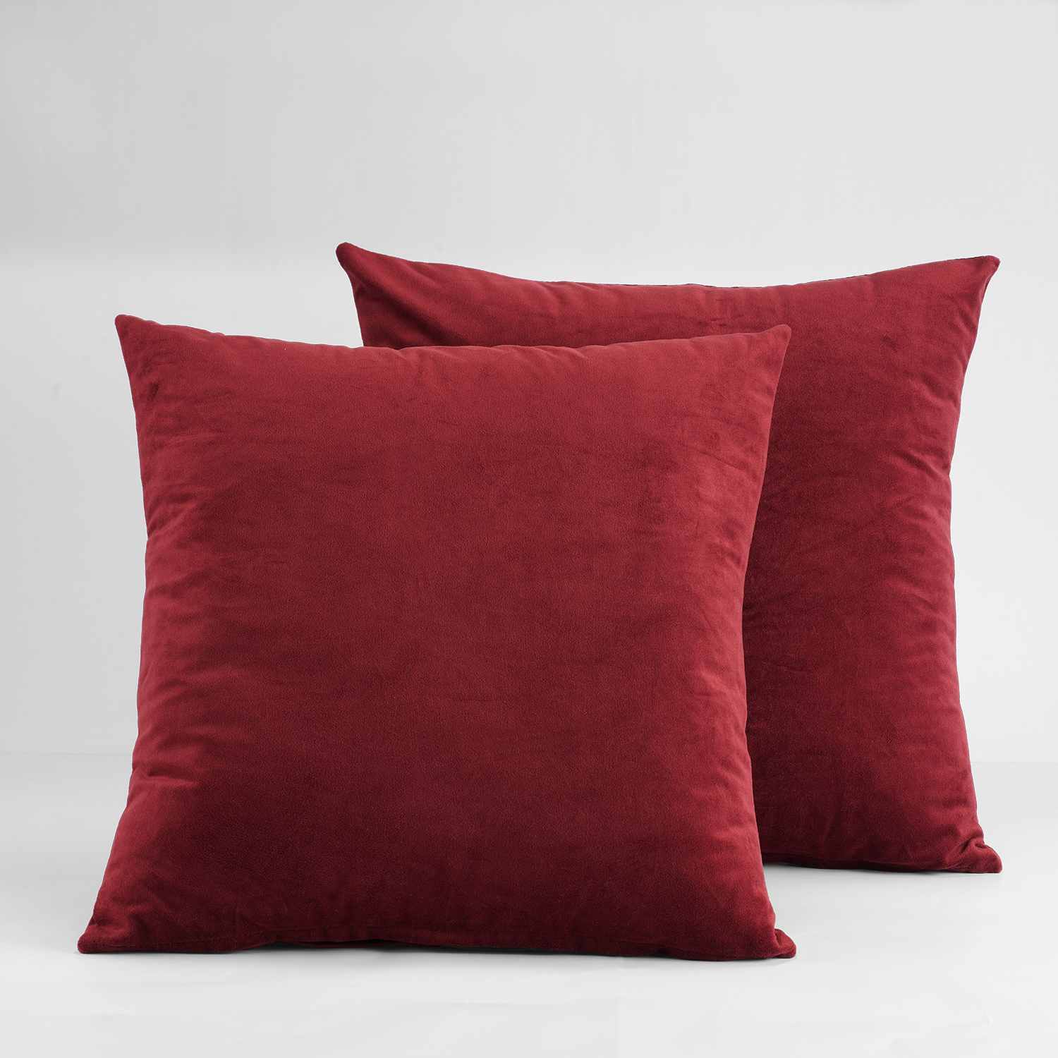 Signature Moroccan Red Velvet Cushion Cover - Pair