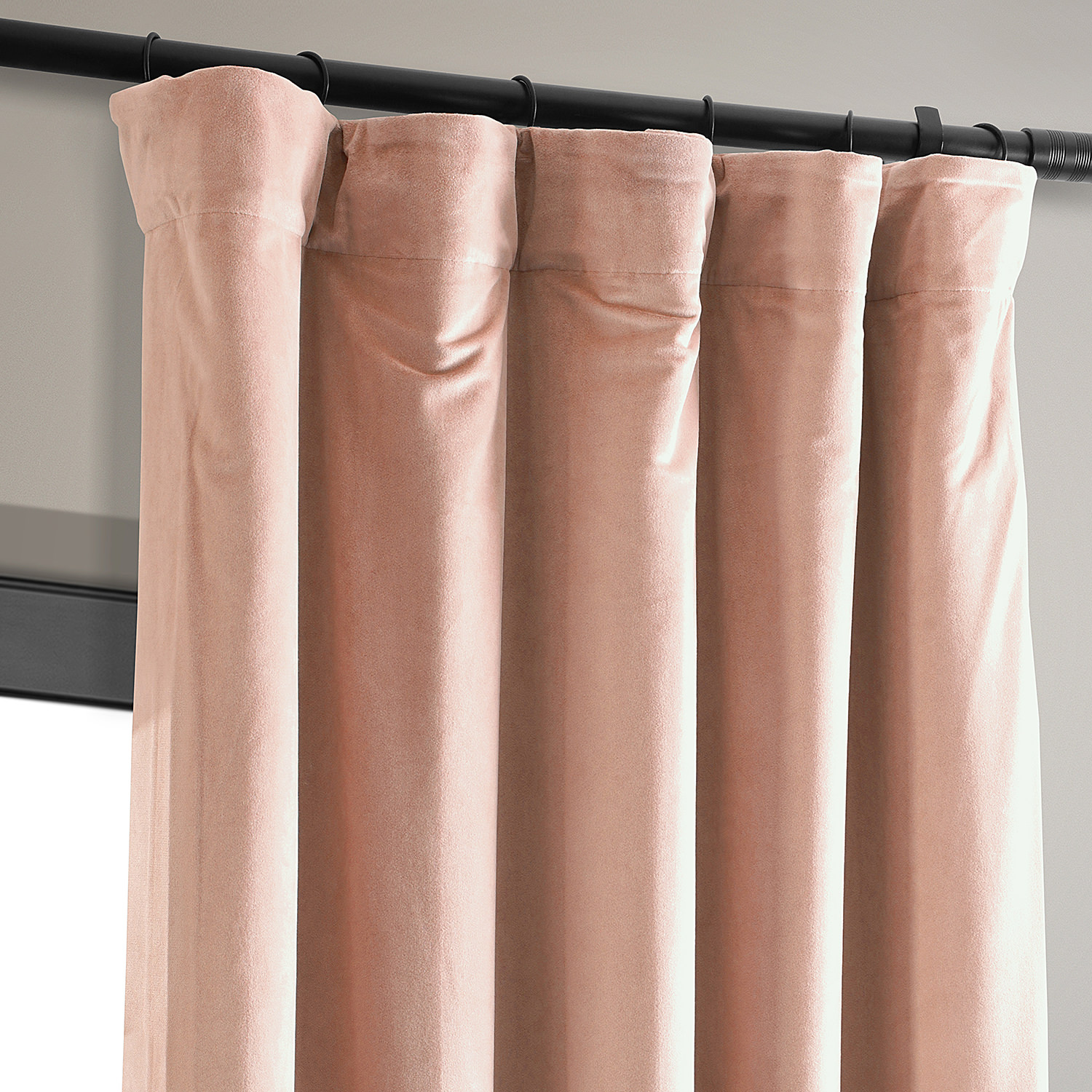 Signature Rosey Dawn Blackout Velvet Curtain