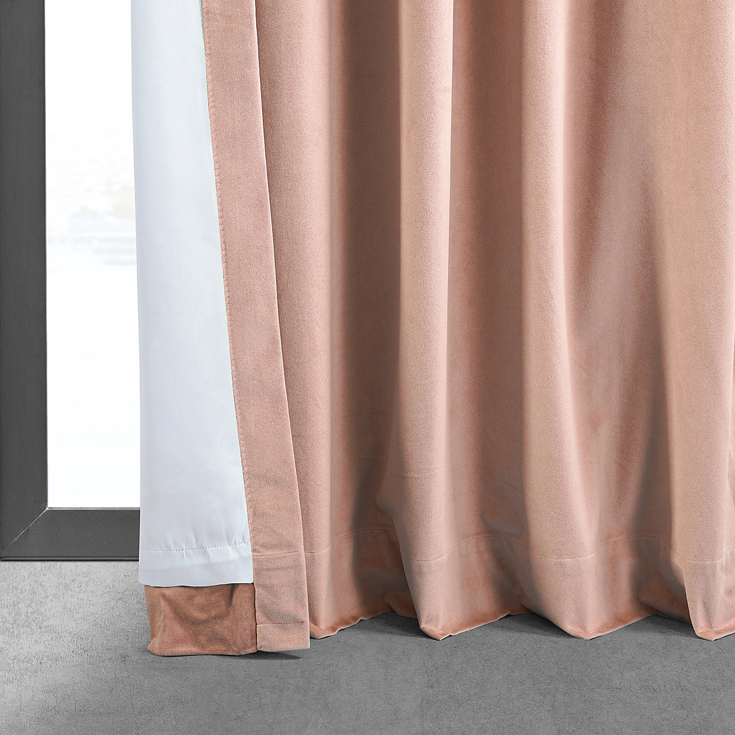 Signature Rosey Dawn Blackout Velvet Curtain