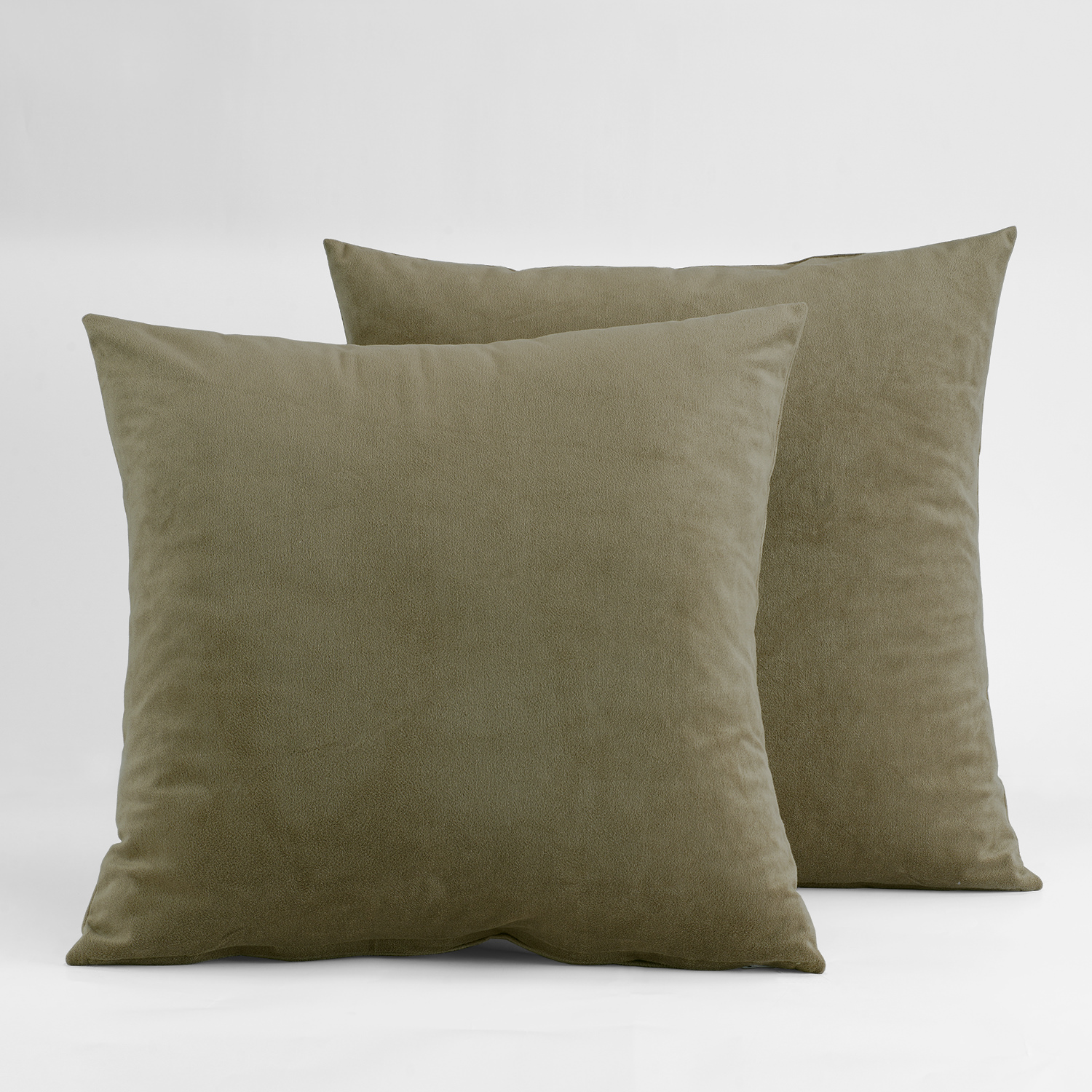 Signature Denver Taupe Velvet Cushion Cover - Pair