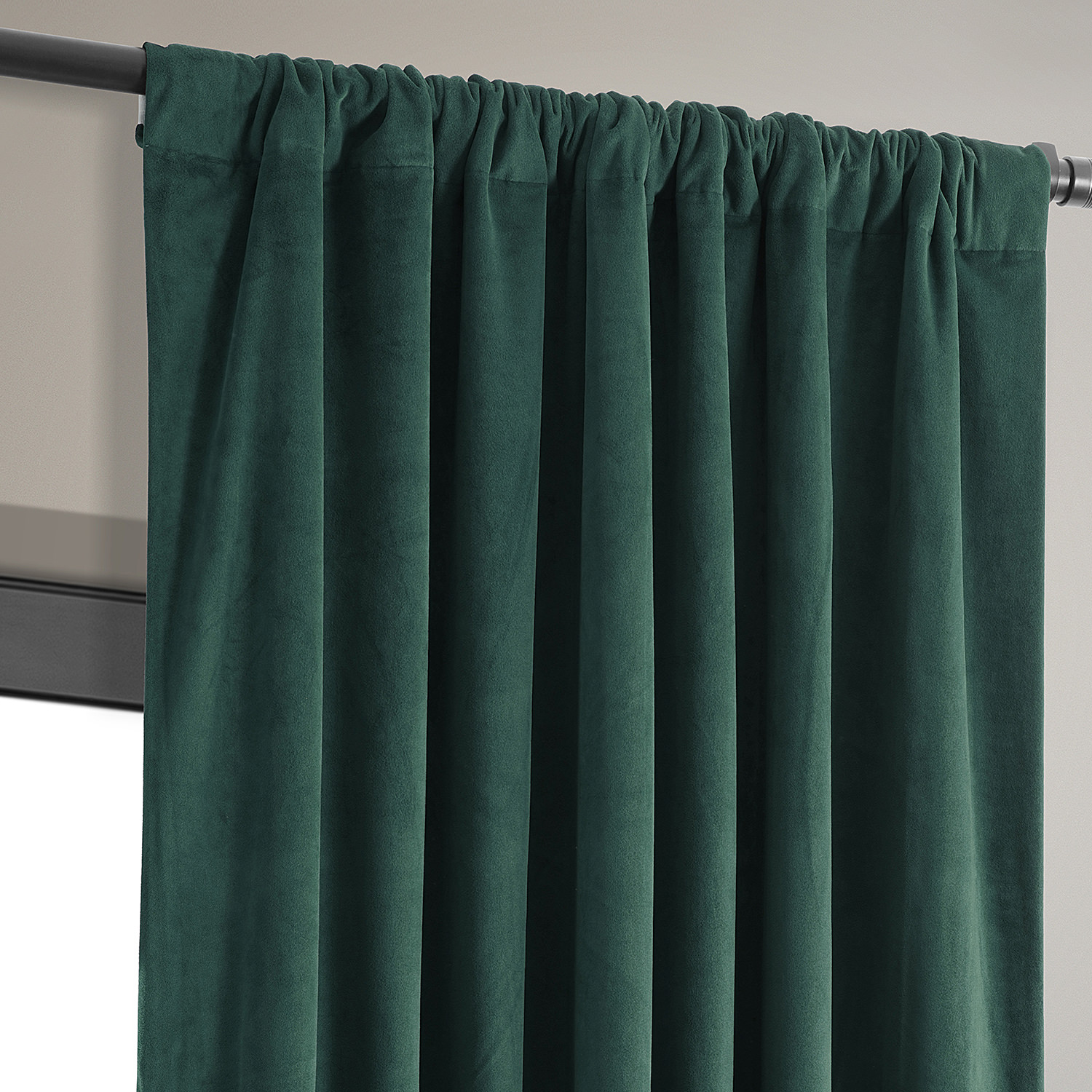 Signature Blackforest Green Blackout Velvet Curtain