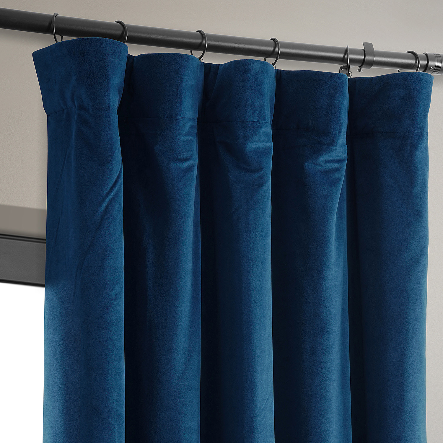 Signature Union Blue Blackout Velvet Curtain