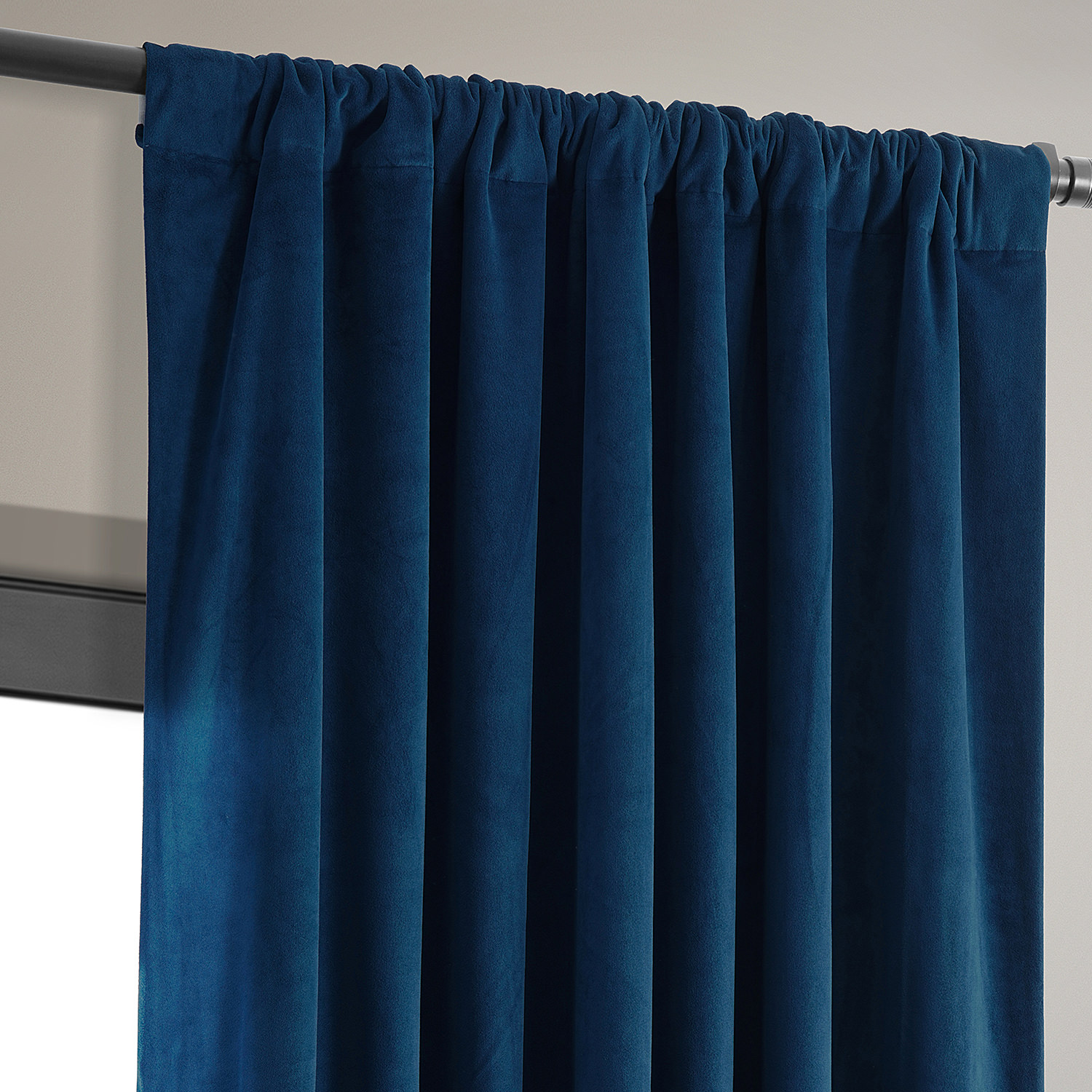 Signature Union Blue Blackout Velvet Curtain