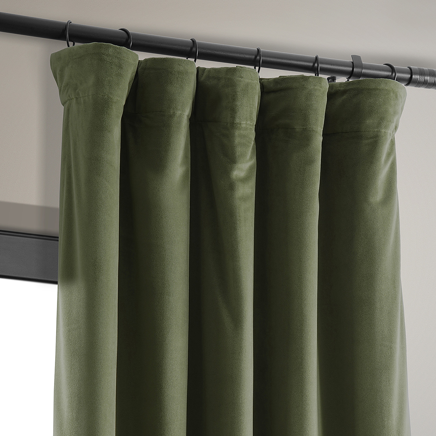 Signature Hunter Green Blackout Velvet Curtain