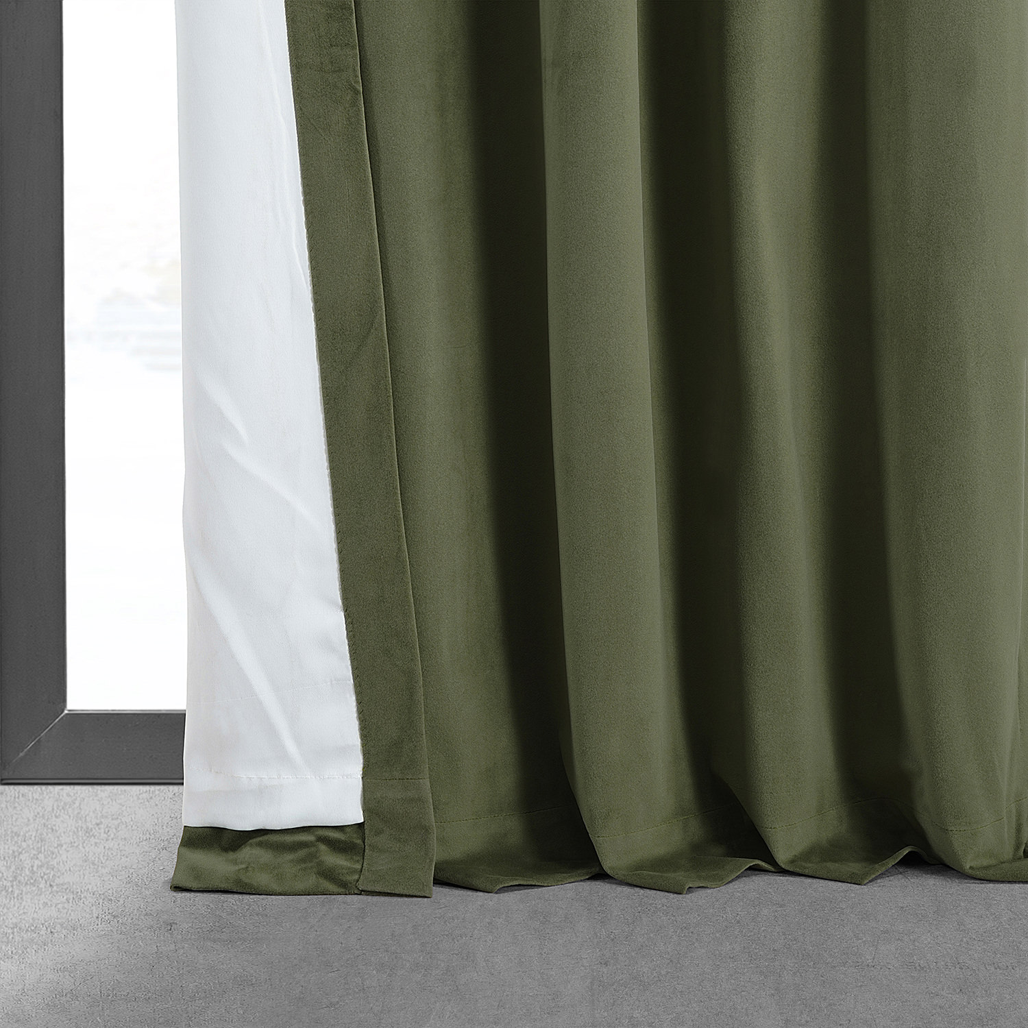 Signature Hunter Green Blackout Velvet Curtain