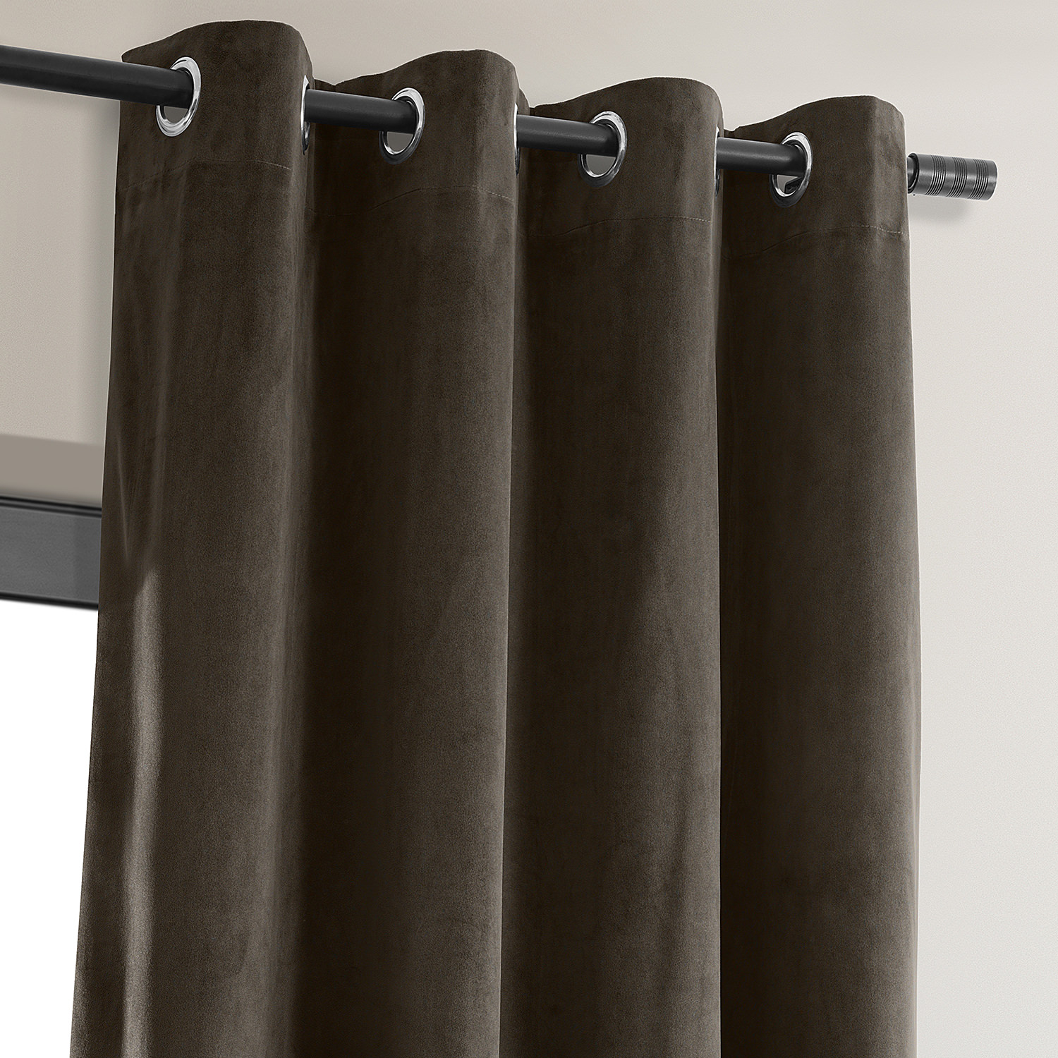 Signature Java Grommet Blackout Velvet Curtain