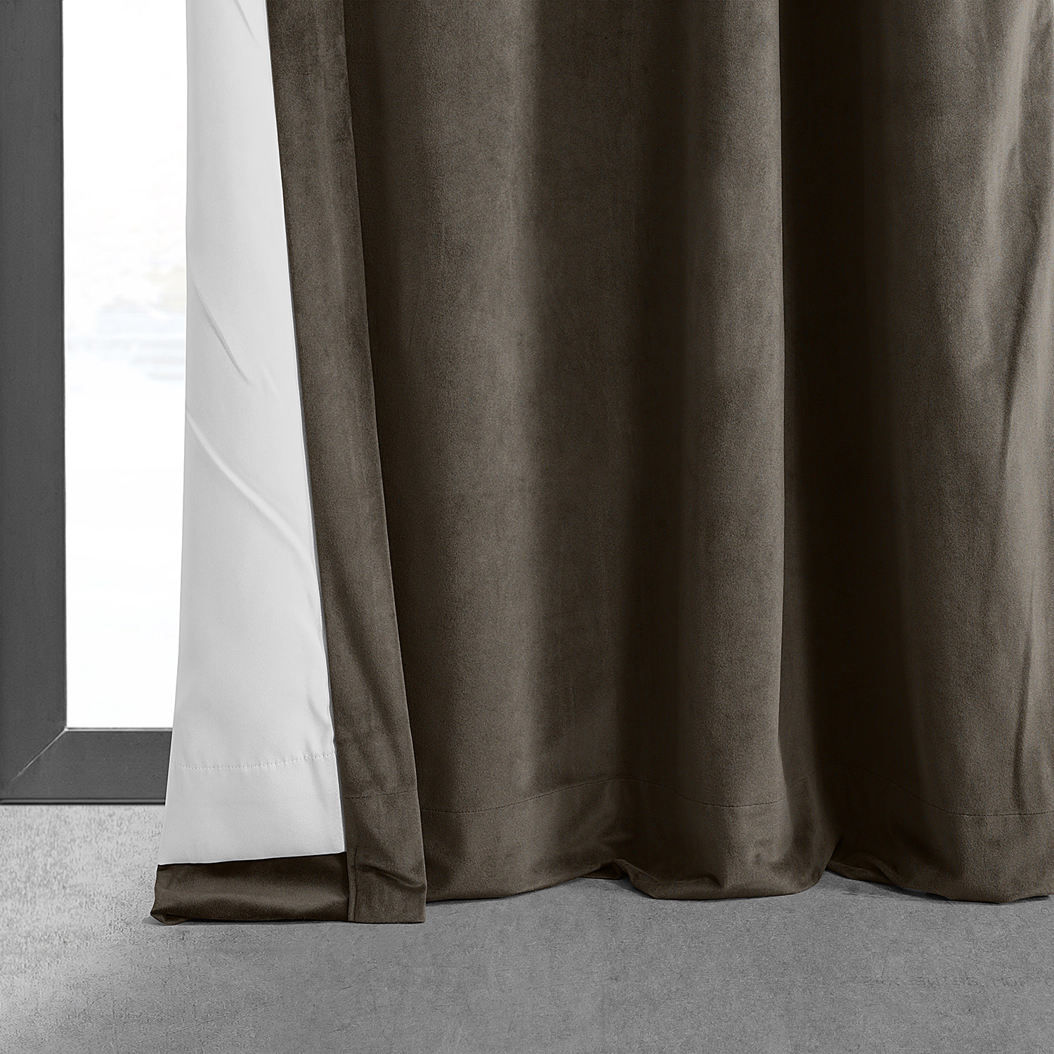 Signature Java Grommet Blackout Velvet Curtain