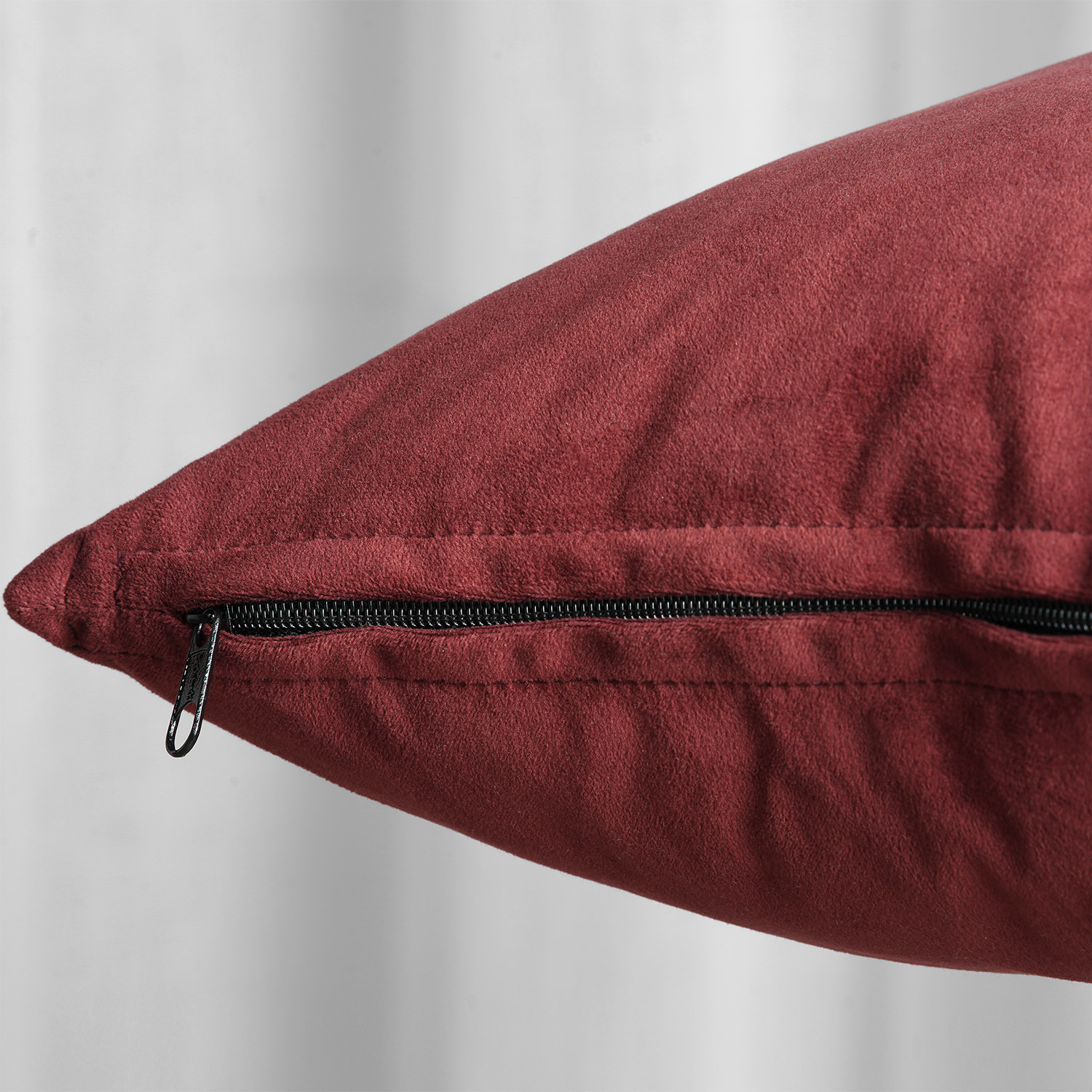 Signature Burgundy Velvet Cushion Cover - Pair